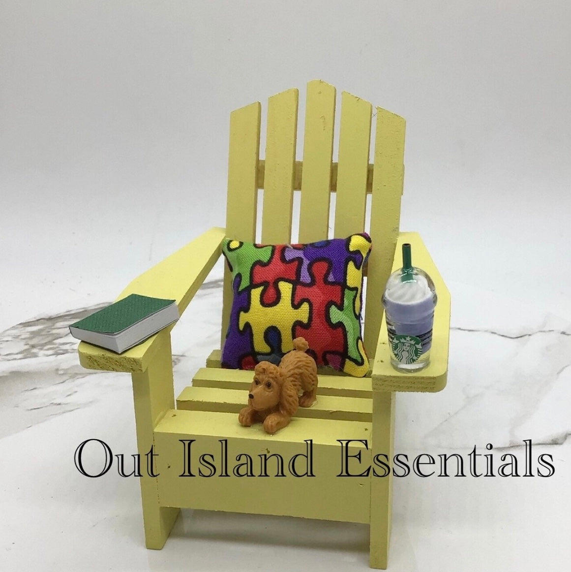 Handmade Autism Awareness Christmas Ornaments | Adirondack Chair Christmas Ornament