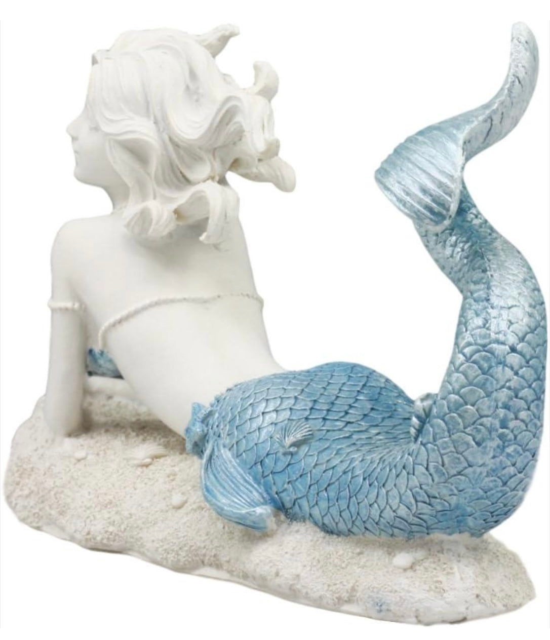Fancy Tail Mermaid Statue | Crazy Hair Mermaid Decoration | Fancy Mermaid | Strike A Pose Mermaid | Little Mermaid | Mermaid Display