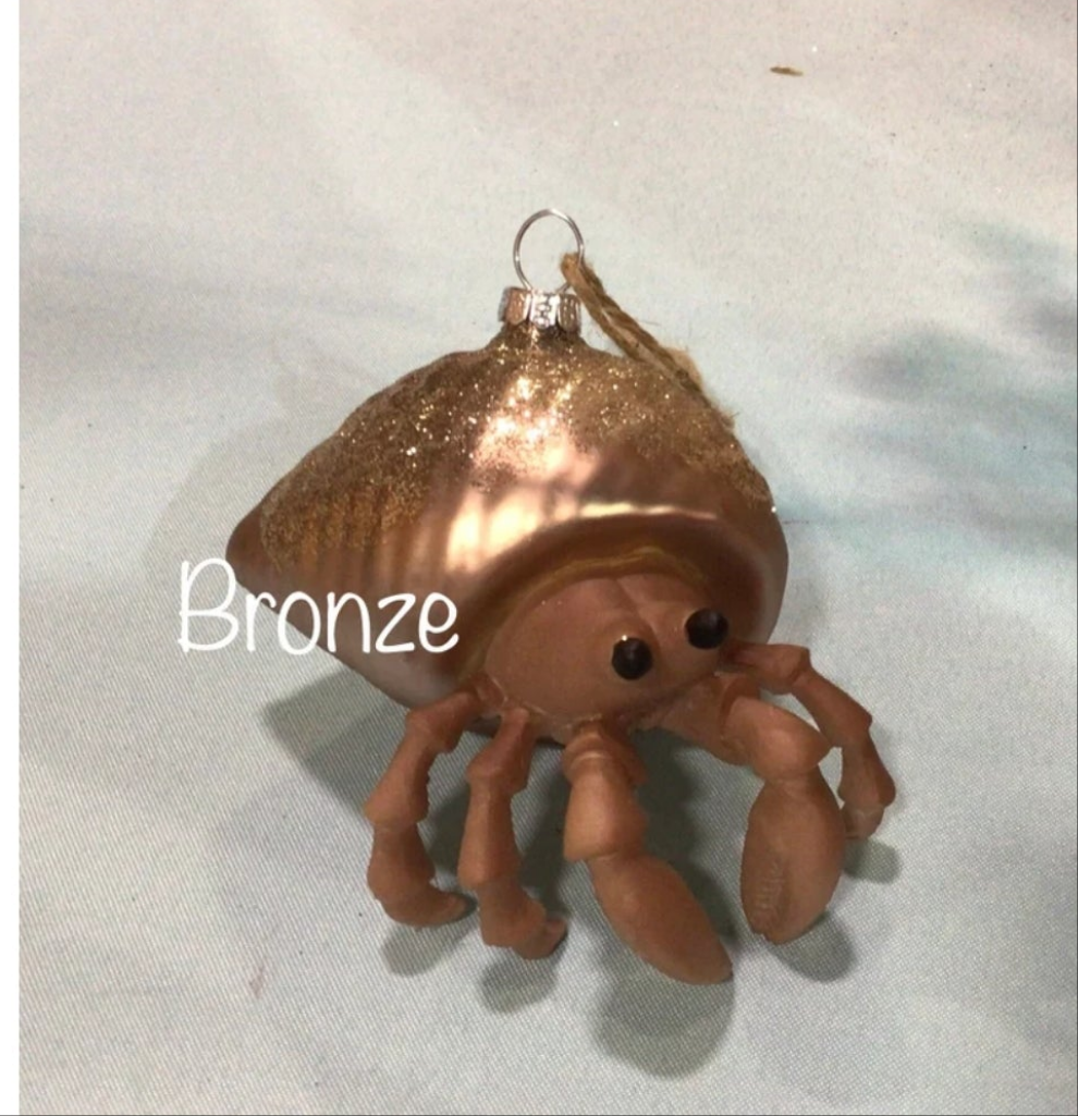 Hermit Crab Christmas Ornament I Hermit Crab Lover I Christmas Crab I Hermit Crab Ornament