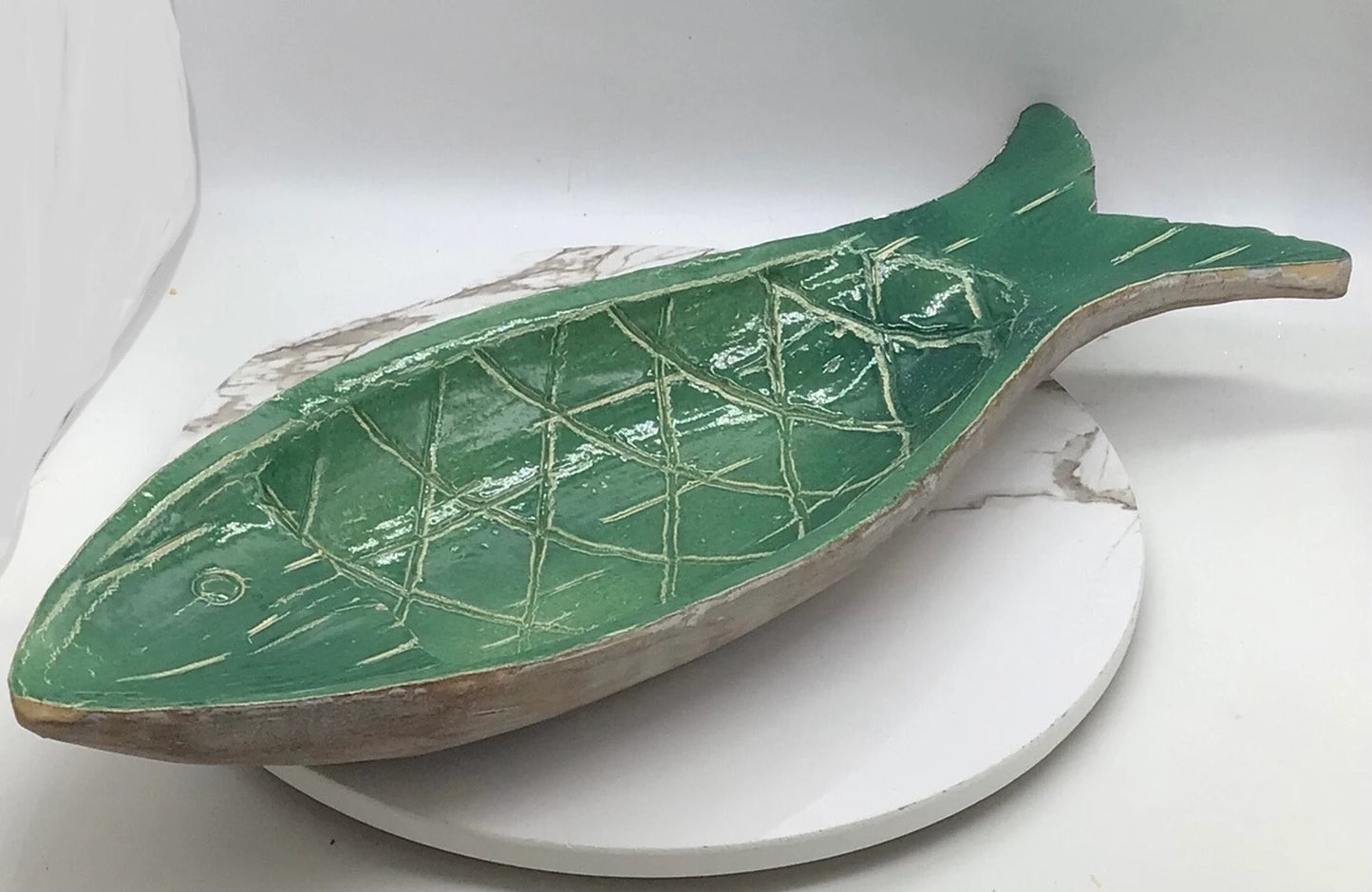 Fish Tray I Coastal Fish Display Bowl I Fish Decor I Coastal Decor Table Top Decor