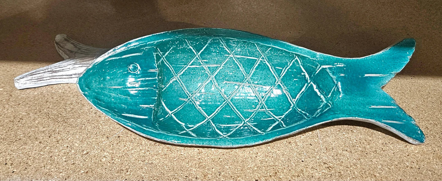 Fish Tray I Coastal Fish Display Bowl I Fish Decor I Coastal Decor Table Top Decor