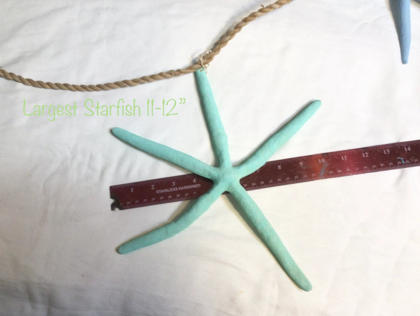 Starfish Seashell Garland I Painted Finger Starfish Garland I Seashell Decor I Hand Painted Starfish Garland I Coastal Christmas Garland