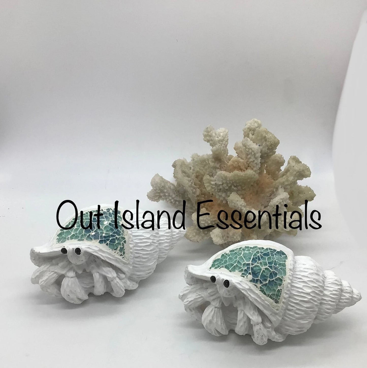 Hermit Crab In Hiding Statue I Hermit Crab Lover I Hermit Crab Decor I Hermit Crab Coastal Decor