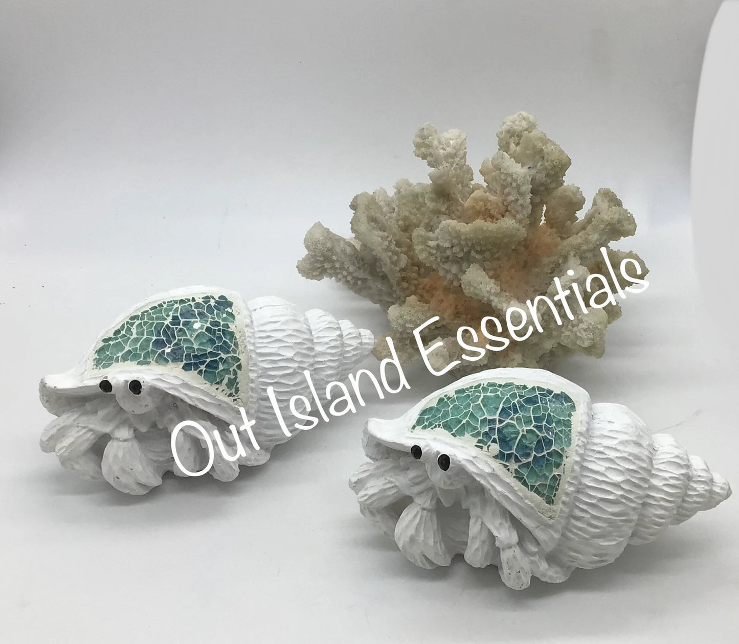 Hermit Crab In Hiding Statue I Hermit Crab Lover I Hermit Crab Decor I Hermit Crab Coastal Decor