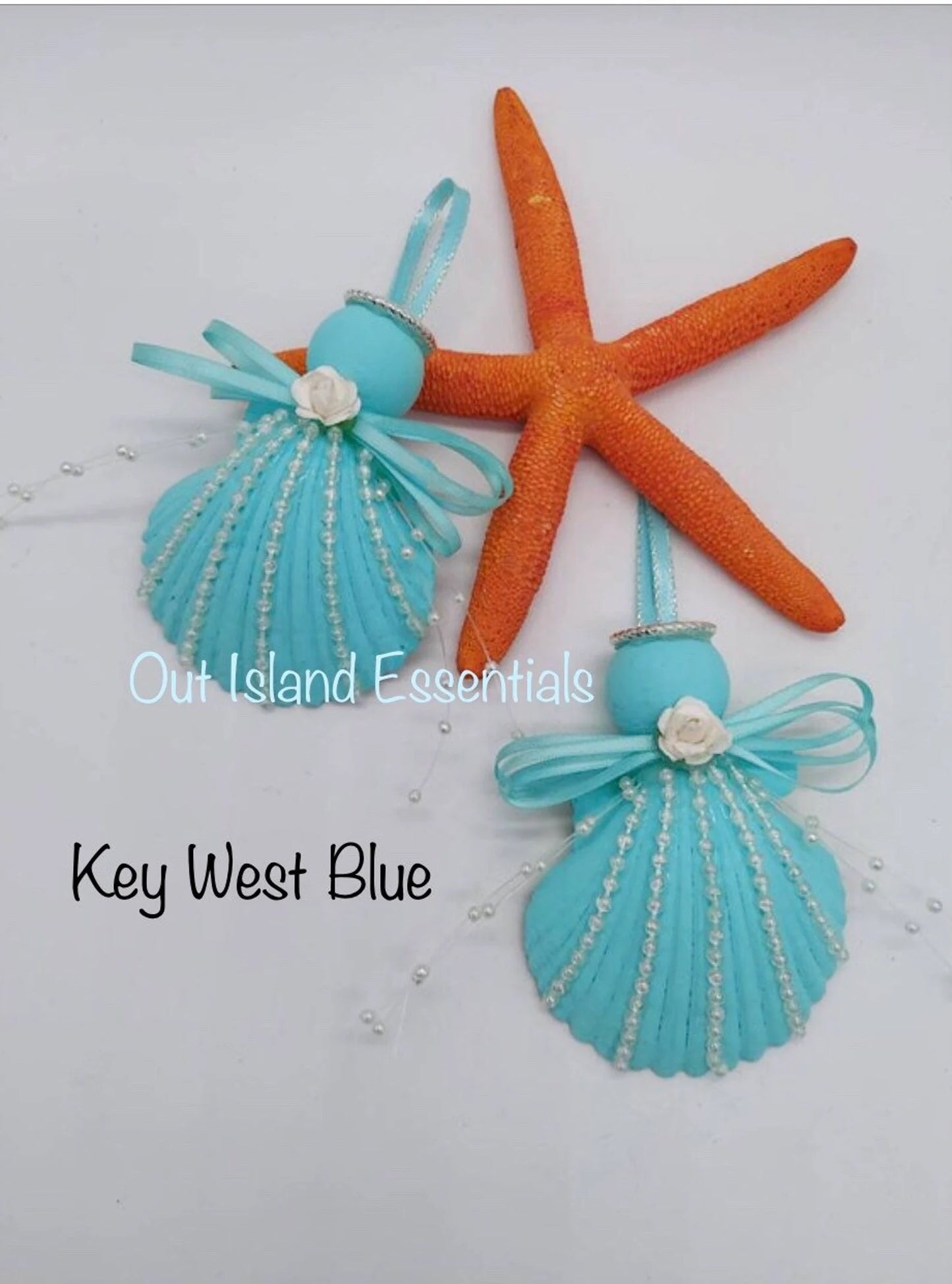 NEW Colors I Seashell Pearl Angel I Shell Angel I Seashell Christmas Ornament I Coastal Christmas Ornament I Seashell Angel