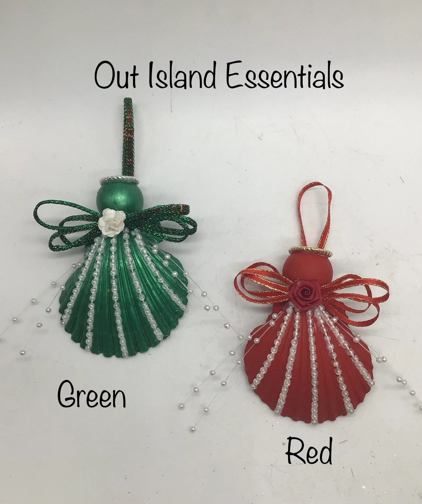 NEW Colors I Seashell Pearl Angel I Shell Angel I Seashell Christmas Ornament I Coastal Christmas Ornament I Seashell Angel