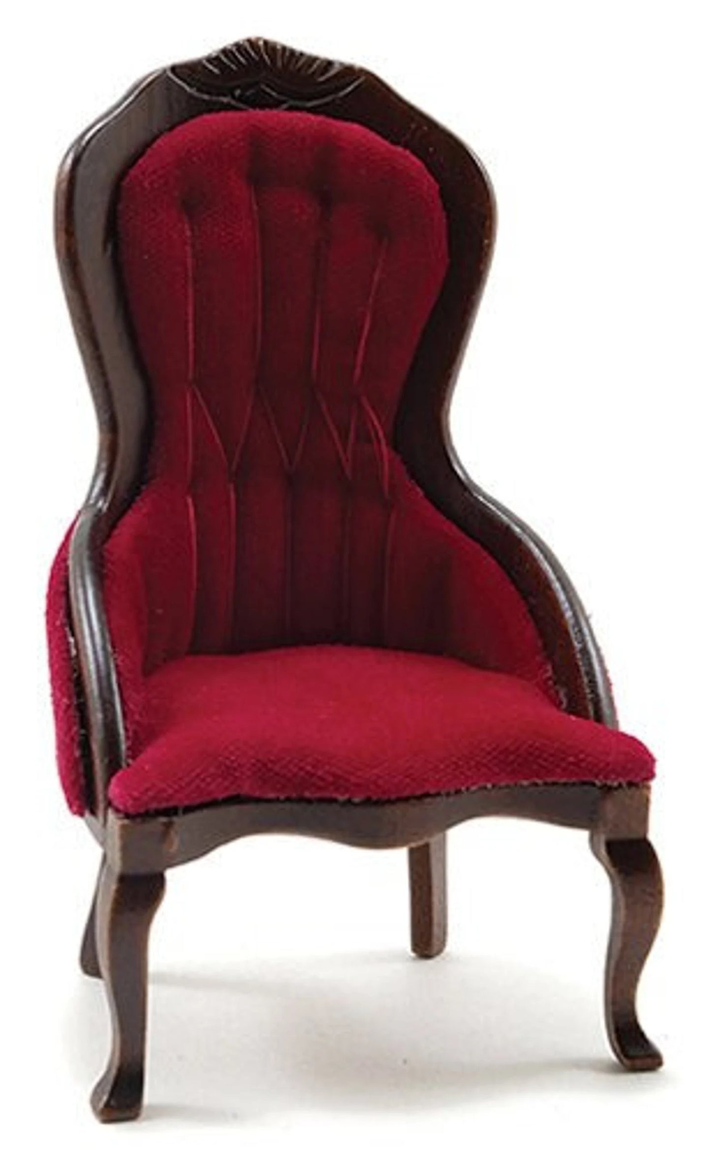 Miniature Lady's Victorian Chair I Dollhouse Antique Velour Chair I Dollhouse Miniature Furniture I Miniature Chair I Miniature 1 12 Scale