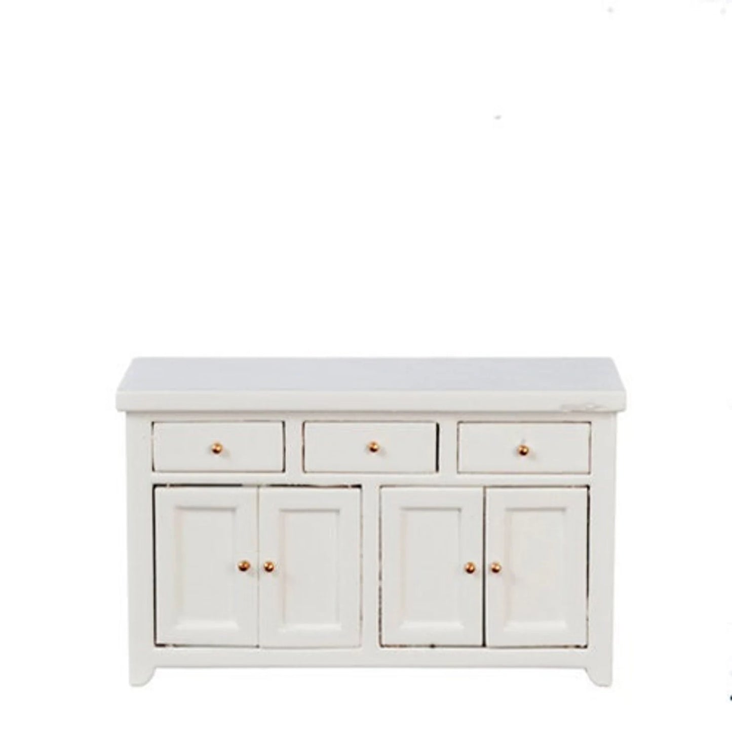 Miniature Kitchen Counter With Drawers I Dollhouse Miniature White Kitchen Extra Counter Furniture I Miniature 1:12 Scale Kitchen