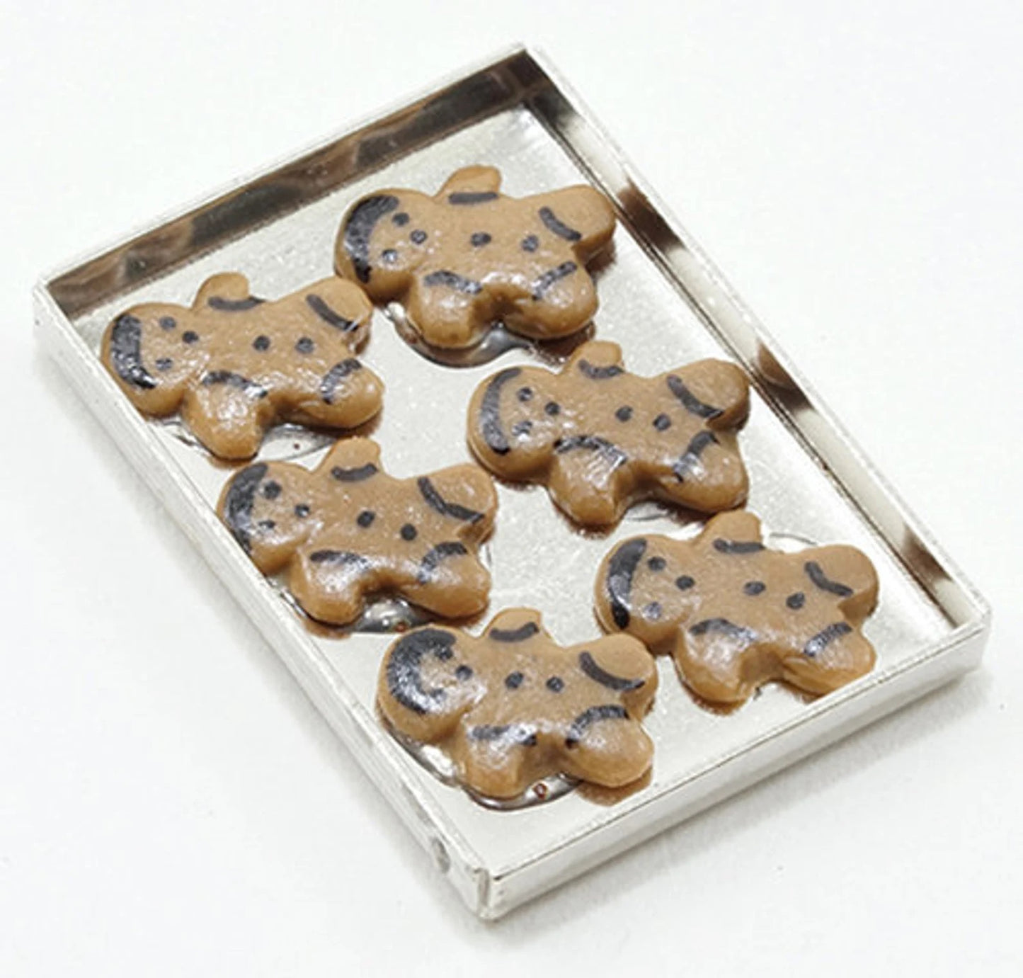 Miniature Dollhouse Christmas Cookies I Miniature Cookie Tray I Miniature Fresh Baked Christmas Cookies I Christmas Diorama I 1:12 Scale