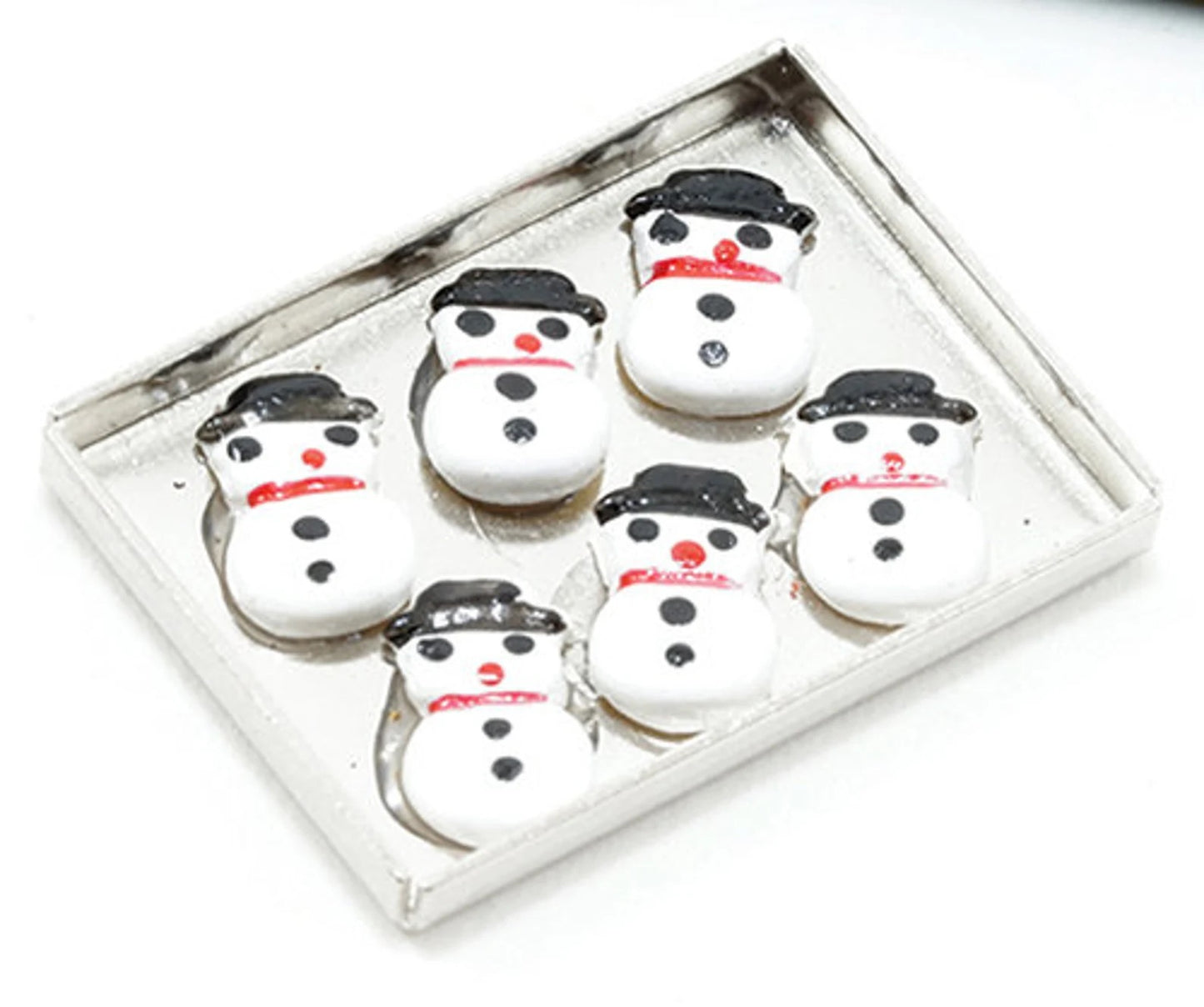 Miniature Dollhouse Christmas Cookies I Miniature Cookie Tray I Miniature Fresh Baked Christmas Cookies I Christmas Diorama I 1:12 Scale