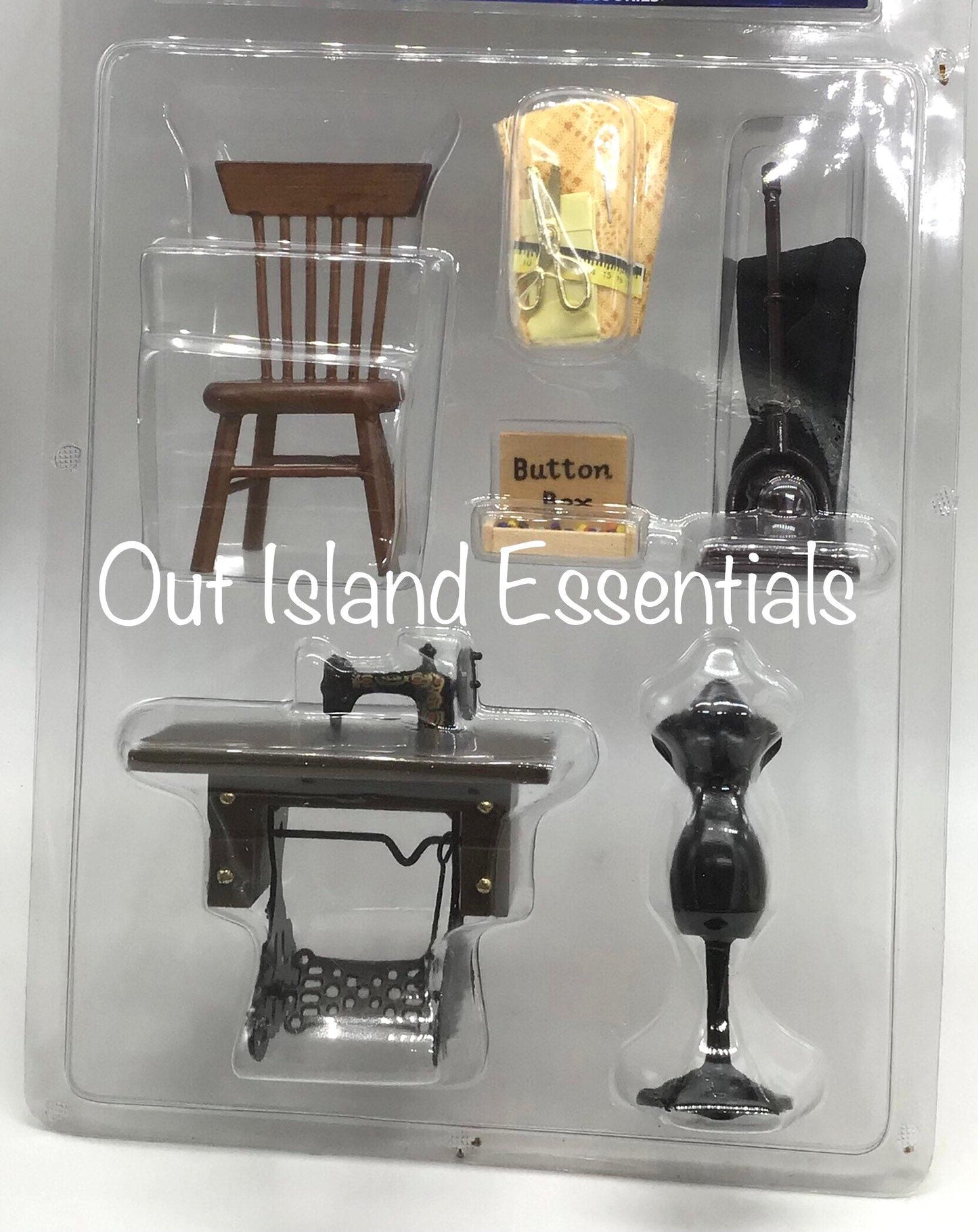 Miniature Sewing Room Supplies I Miniature Sewing Supplies I Miniature Sewing Machine I Miniature Tailor I 1:12 Scale