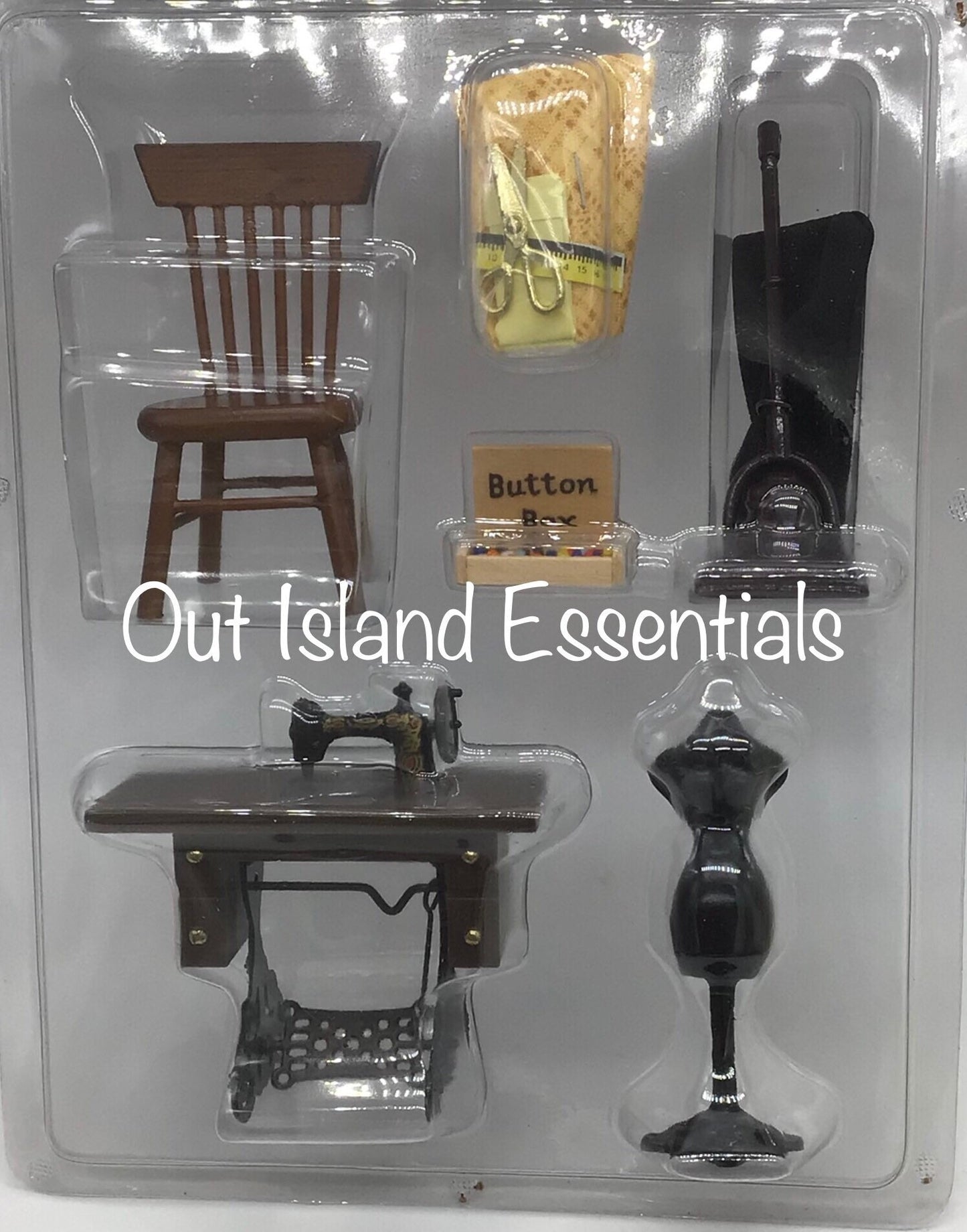 Miniature Sewing Room Supplies I Miniature Sewing Supplies I Miniature Sewing Machine I Miniature Tailor I 1:12 Scale