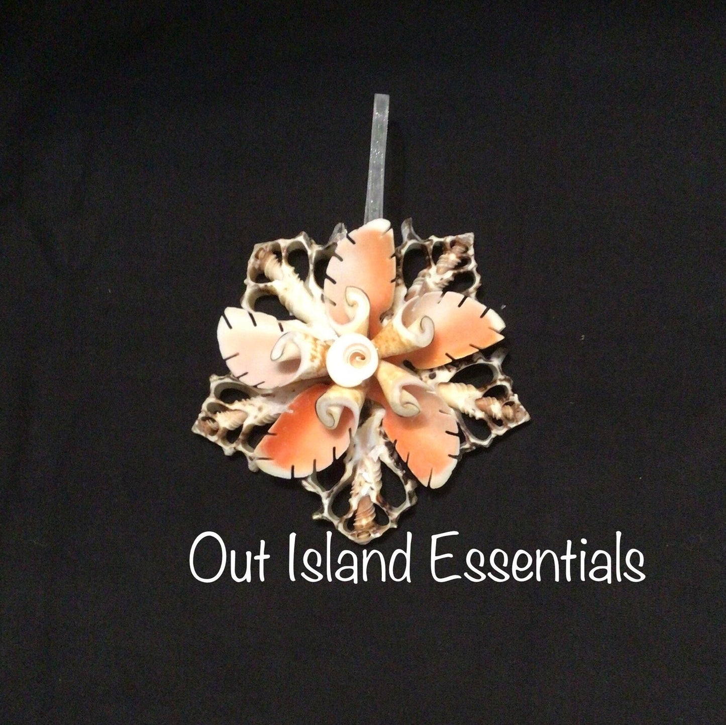 Snowflake Luai | Seashell Ornament | Seashell Christmas Ornament | Handmade Ornament