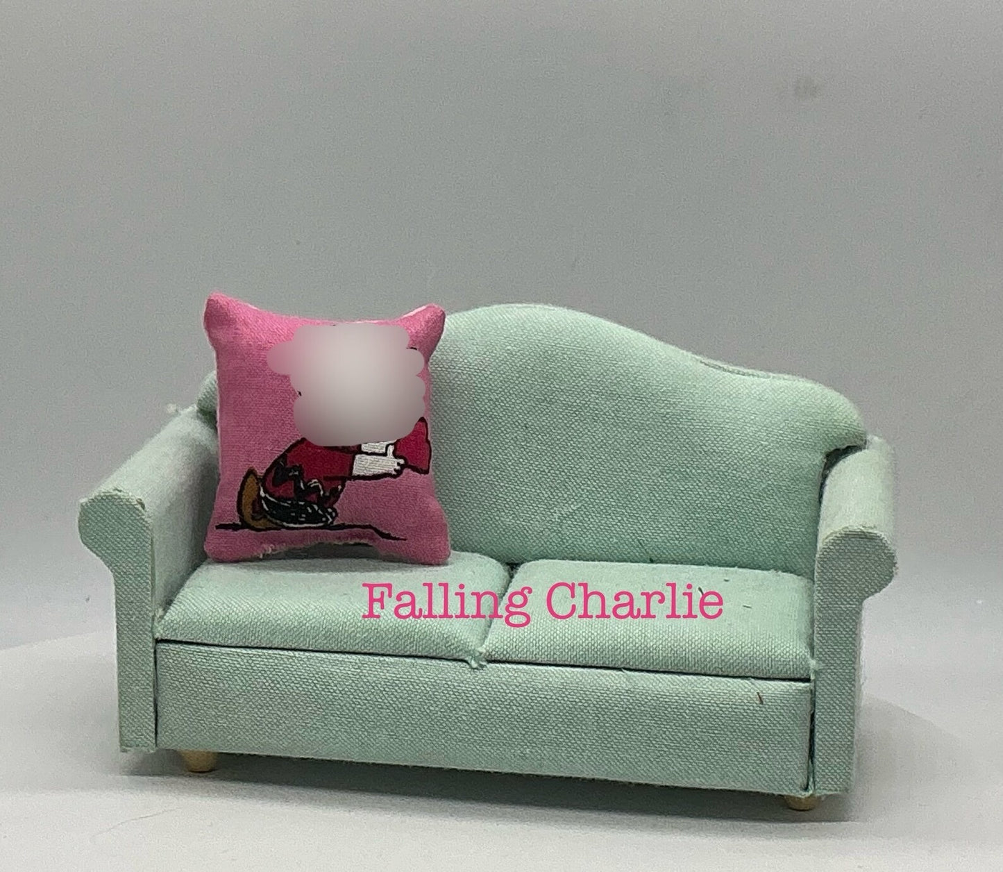 Artisan Made Valentines Dollhouse Miniature Pillows I Love Miniature Pillow | 1:12 Scale Pillow I Valentines Miniature