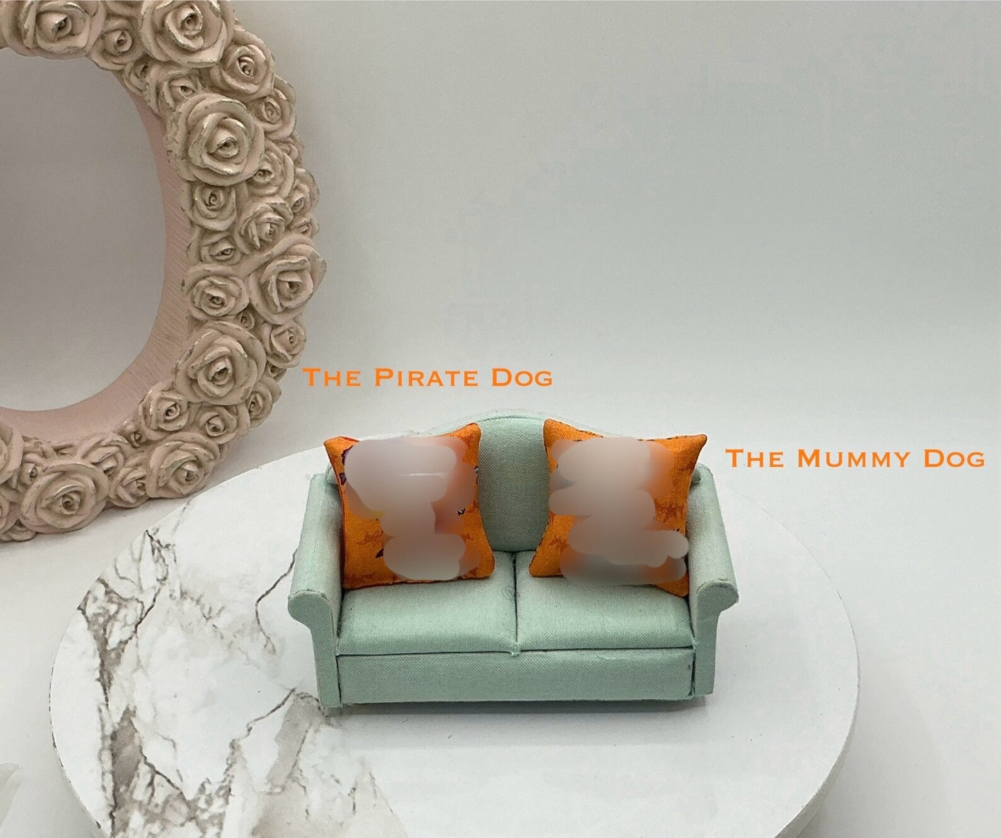 Halloween Costumes And The Gang Dollhouse Miniature Pillows I Miniature Pillows | 1:12 Scale Pillow I Costume Miniature Pillows