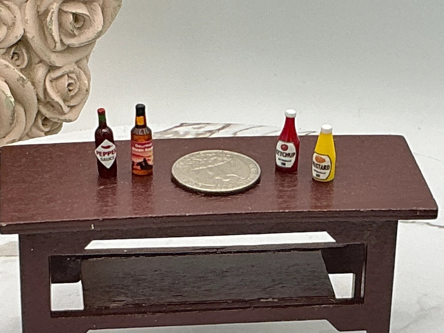 Miniature Condiments I Dollhouse Grocery I Miniature Doll Food Essentials I Miniature Dollhouse Food I 1:12 Scale Dollhouse Accessories