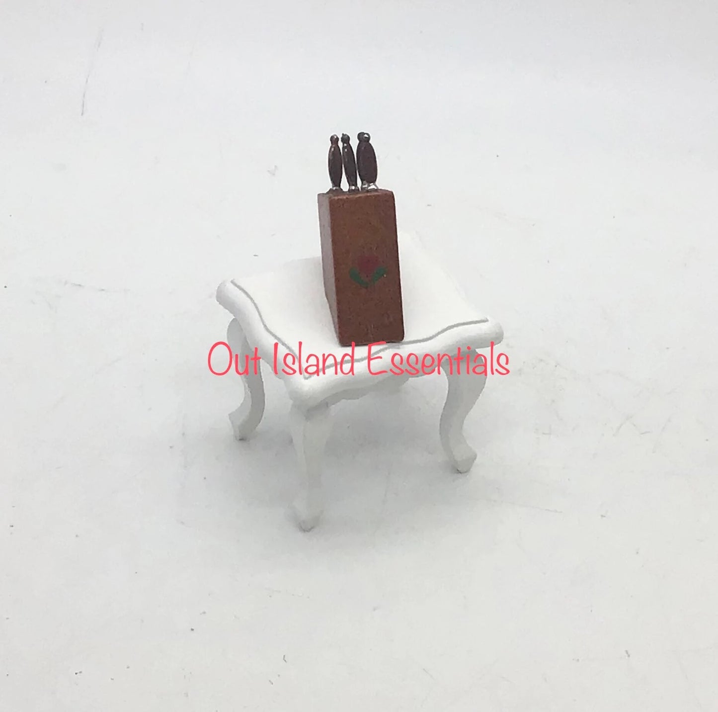 Miniature Knife Block I Dollhouse Knives I 1:12 Scale