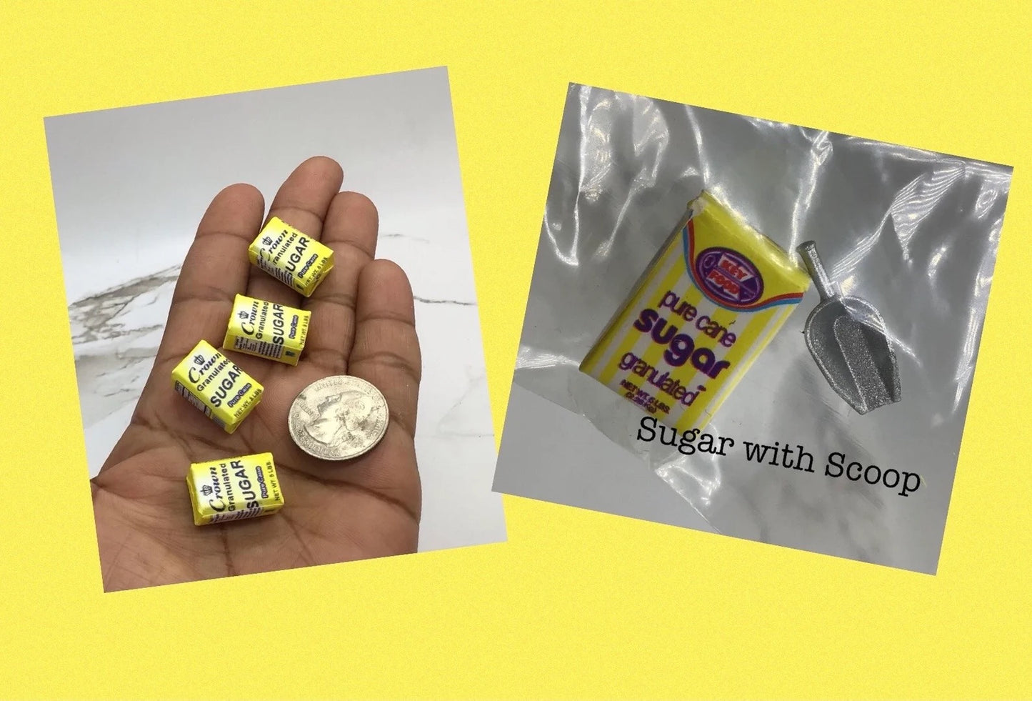 Miniature Condiments I Miniature Dollhouse Food Essentials I Miniature Dollhouse Food I 1:12 Scale