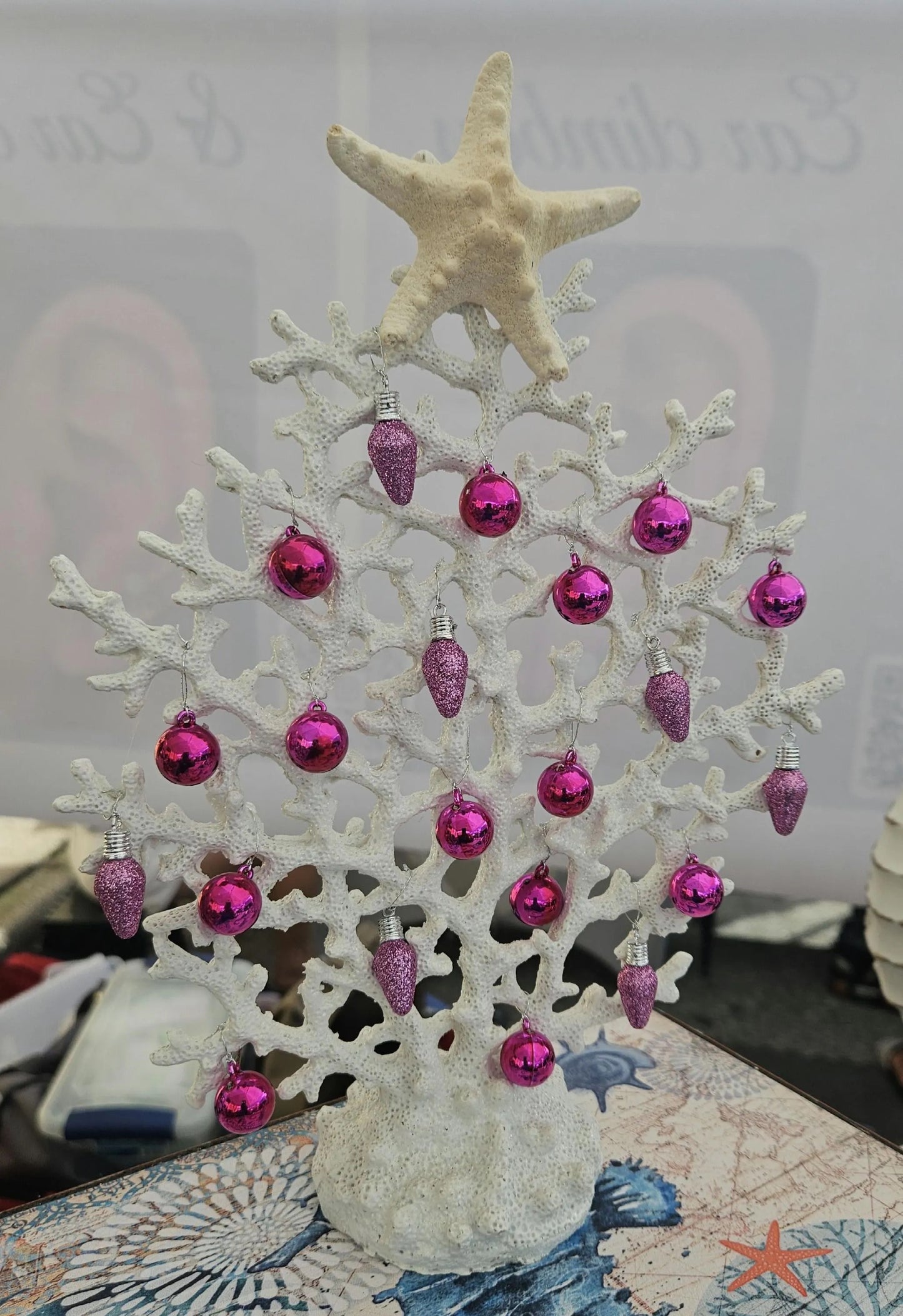 Faux Christmas Coral Display, Eco Friendly Christmas Coral