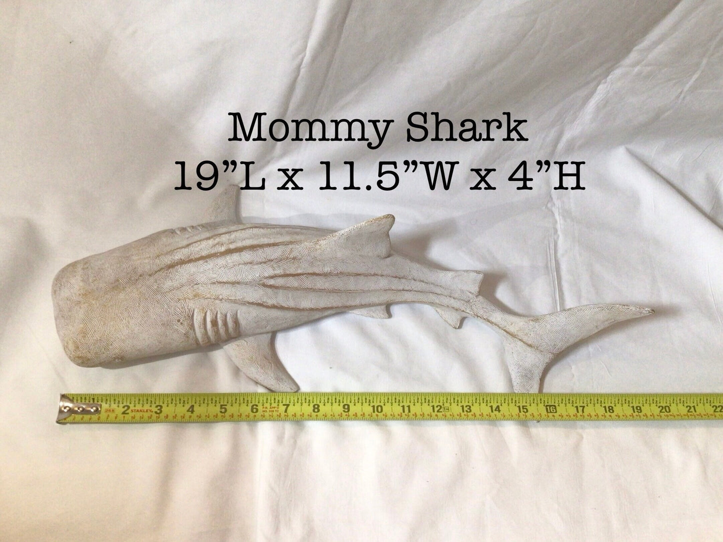 What A Mama Whale Shark, Resin Relaxing Calm Peaceful Whale Shark Coastal Decor