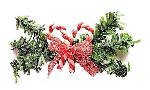 1 Pc. Dollhouse Miniature Swag, Miniature Doll Christmas Decor 1:12 Scale