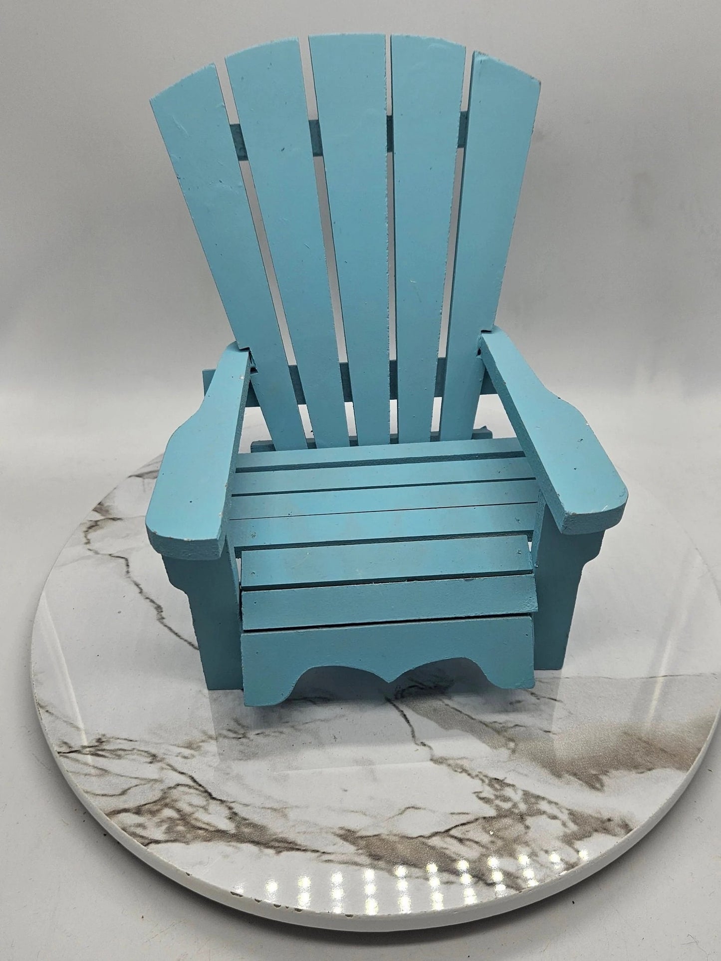 Aqua Or White Centerpiece Adirondack Chair | Coastal Beach Decor | Table Top Decor | Adirondack Chair