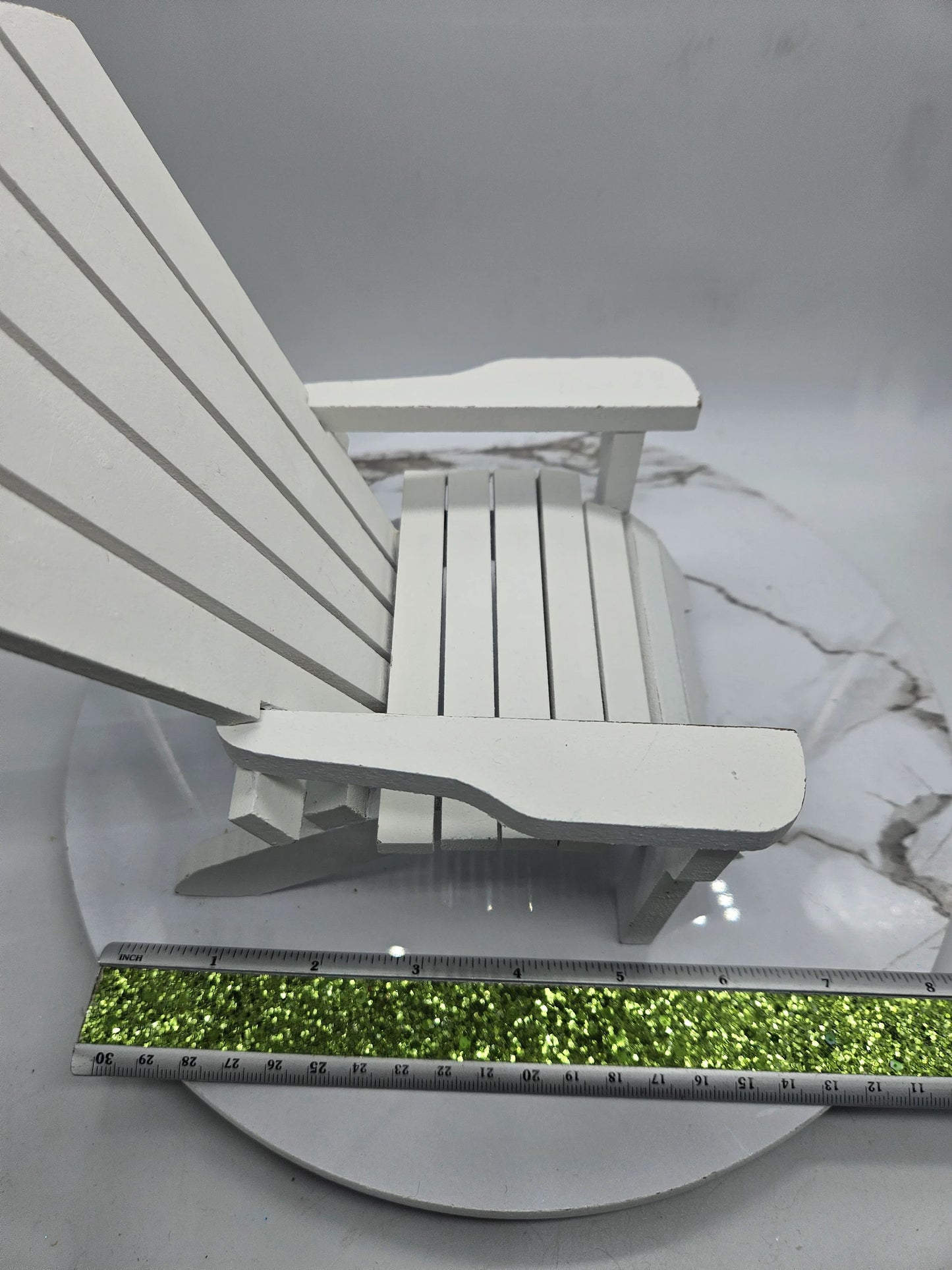 Aqua Or White Centerpiece Adirondack Chair | Coastal Beach Decor | Table Top Decor | Adirondack Chair