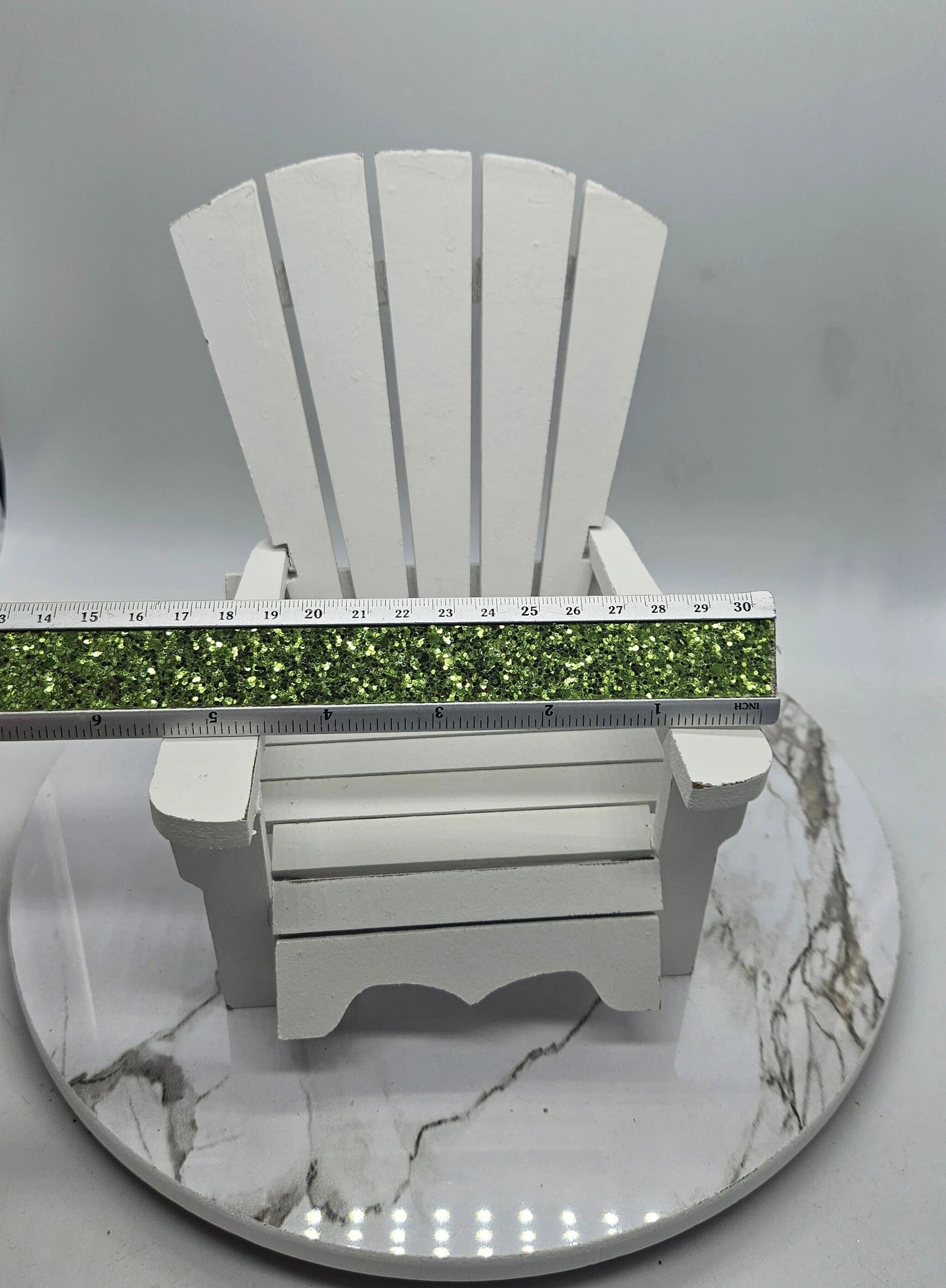 Aqua Or White Centerpiece Adirondack Chair | Coastal Beach Decor | Table Top Decor | Adirondack Chair