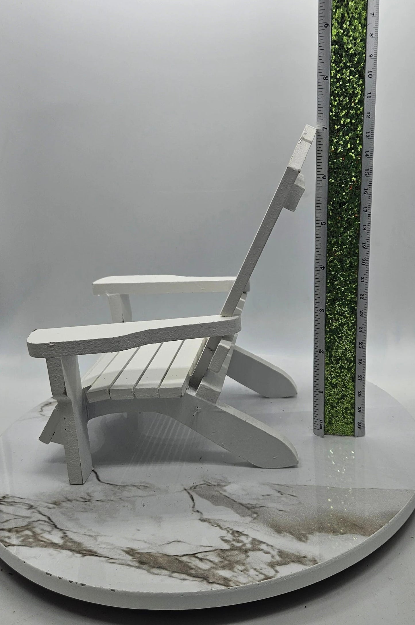 Aqua Or White Centerpiece Adirondack Chair | Coastal Beach Decor | Table Top Decor | Adirondack Chair