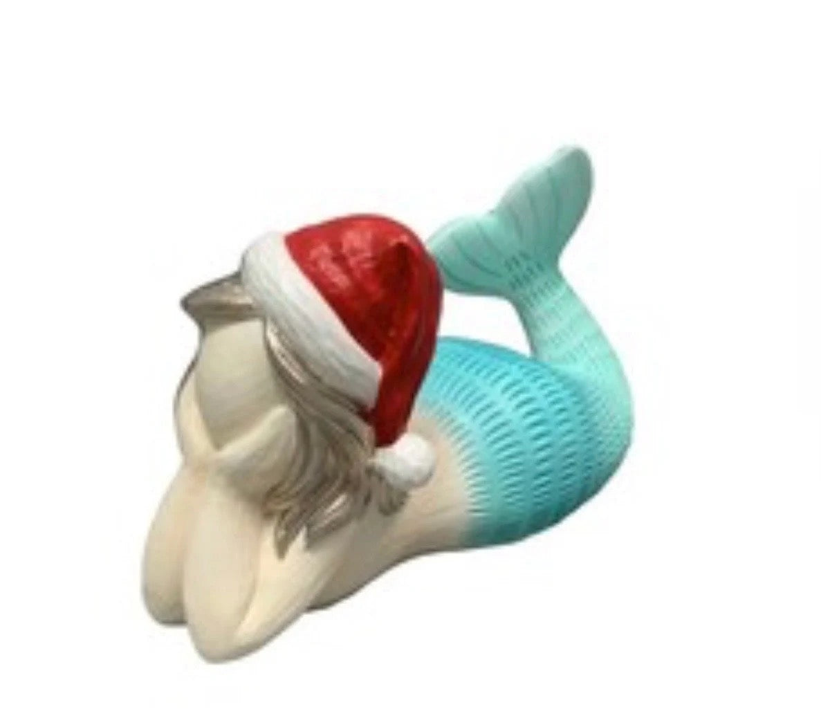 Christmas Mermaid Statue | Daydreaming Christmas Mermaid Decoration