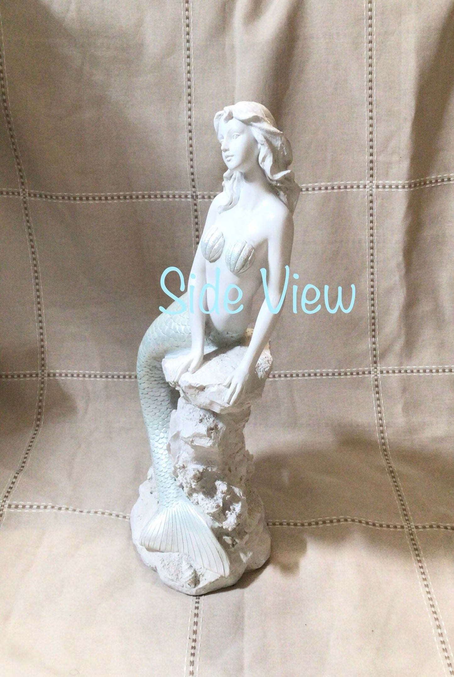 Our LARGEST Mermaid | Mermaid On Rock Statue | Posing Peacefully Mystical Mermaid