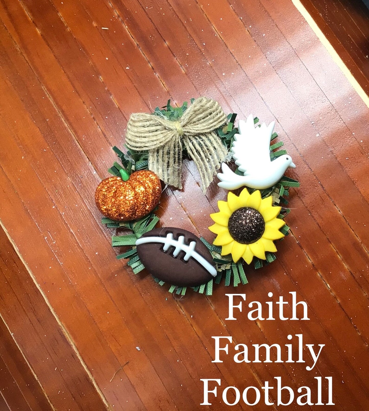 Artisan Made 1 Pc. Dollhouse Miniature Fall Wreath | Miniature Doll Thanksgiving Wreath 1:12 Scale