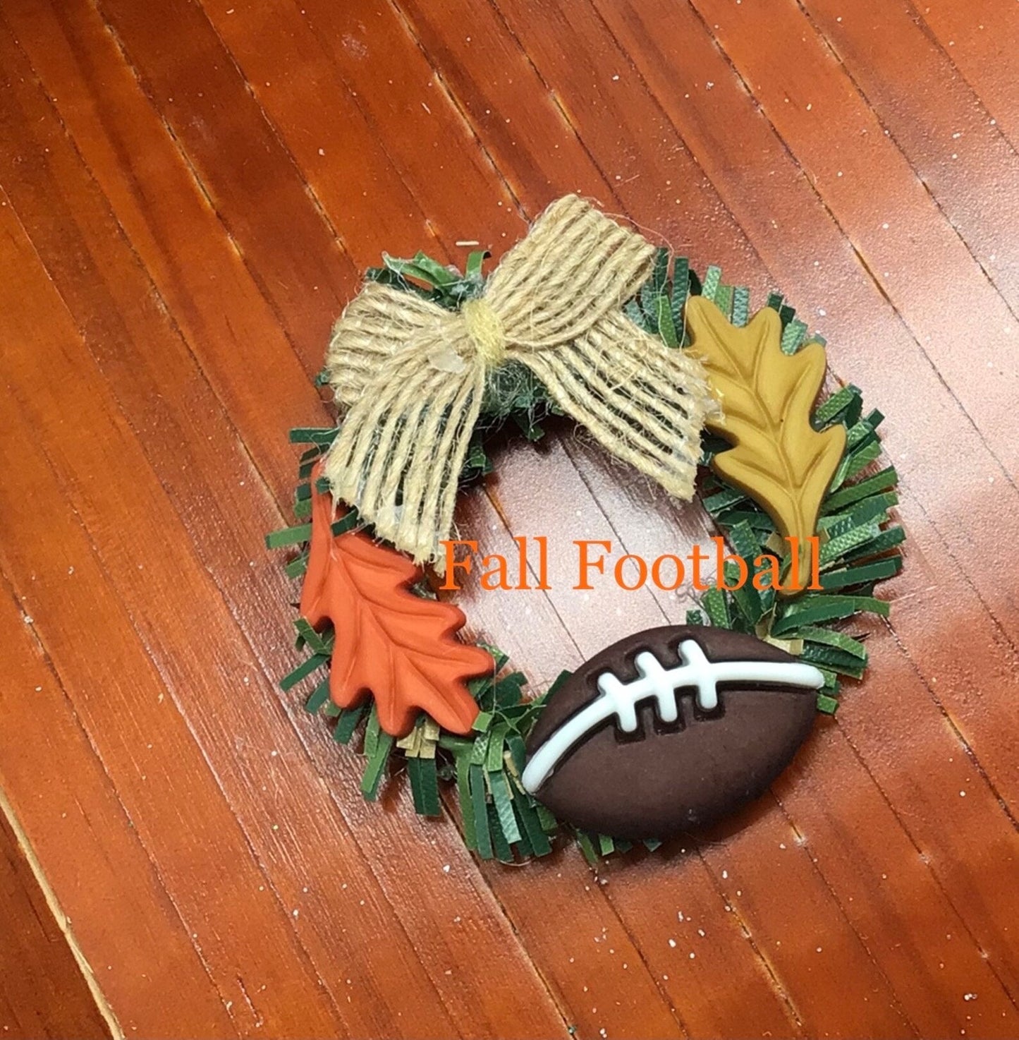 Artisan Made 1 Pc. Dollhouse Miniature Fall Wreath | Miniature Doll Thanksgiving Wreath 1:12 Scale