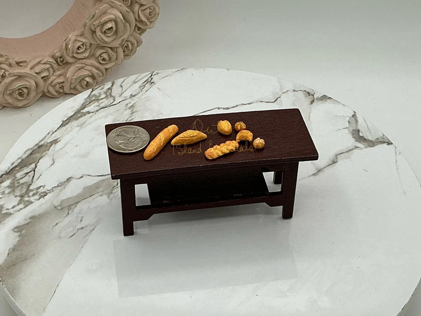 Assorted Dollhouse Bread | 7 Pc Miniature Doll Bread | Miniature Dollhouse Bakery 1:12 Scale