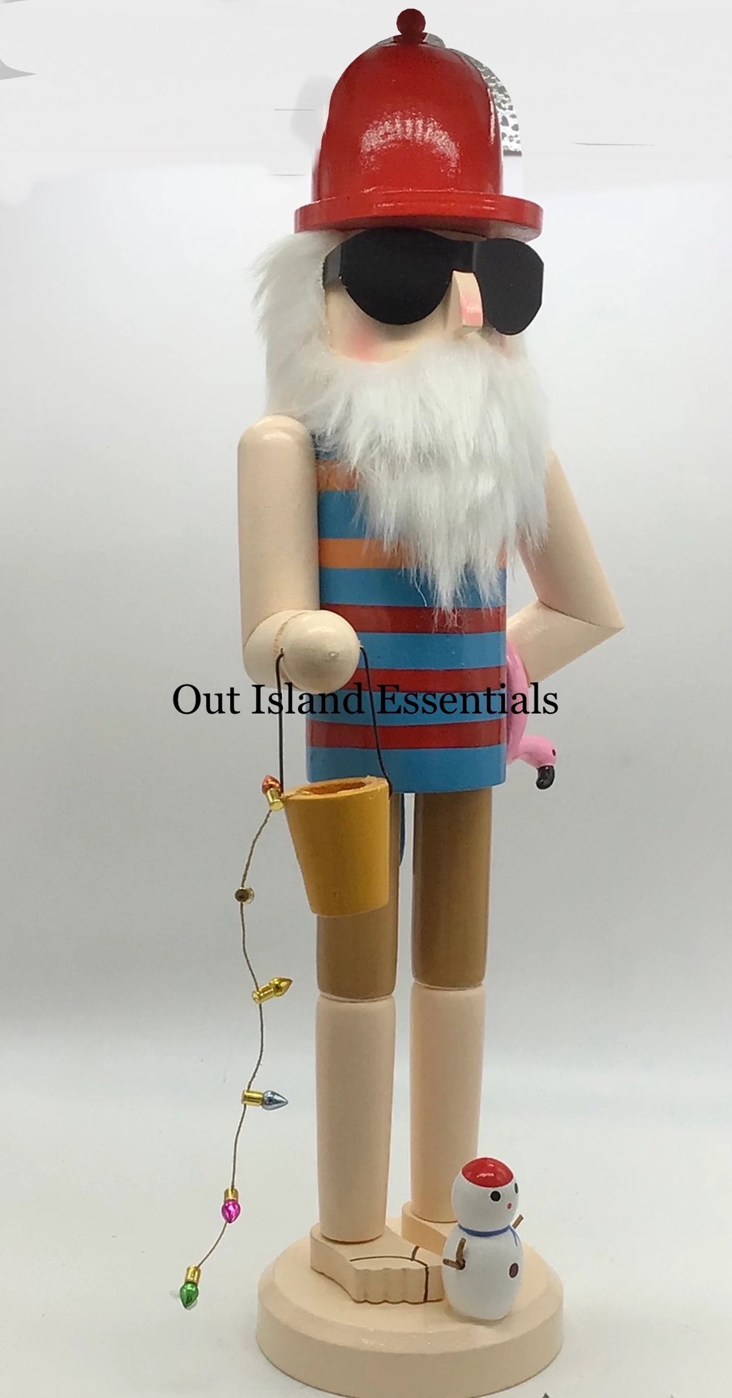 Coastal Nutcracker | Gone Beaching Nutcracker Christmas Statue | Coastal Christmas Nutcracker