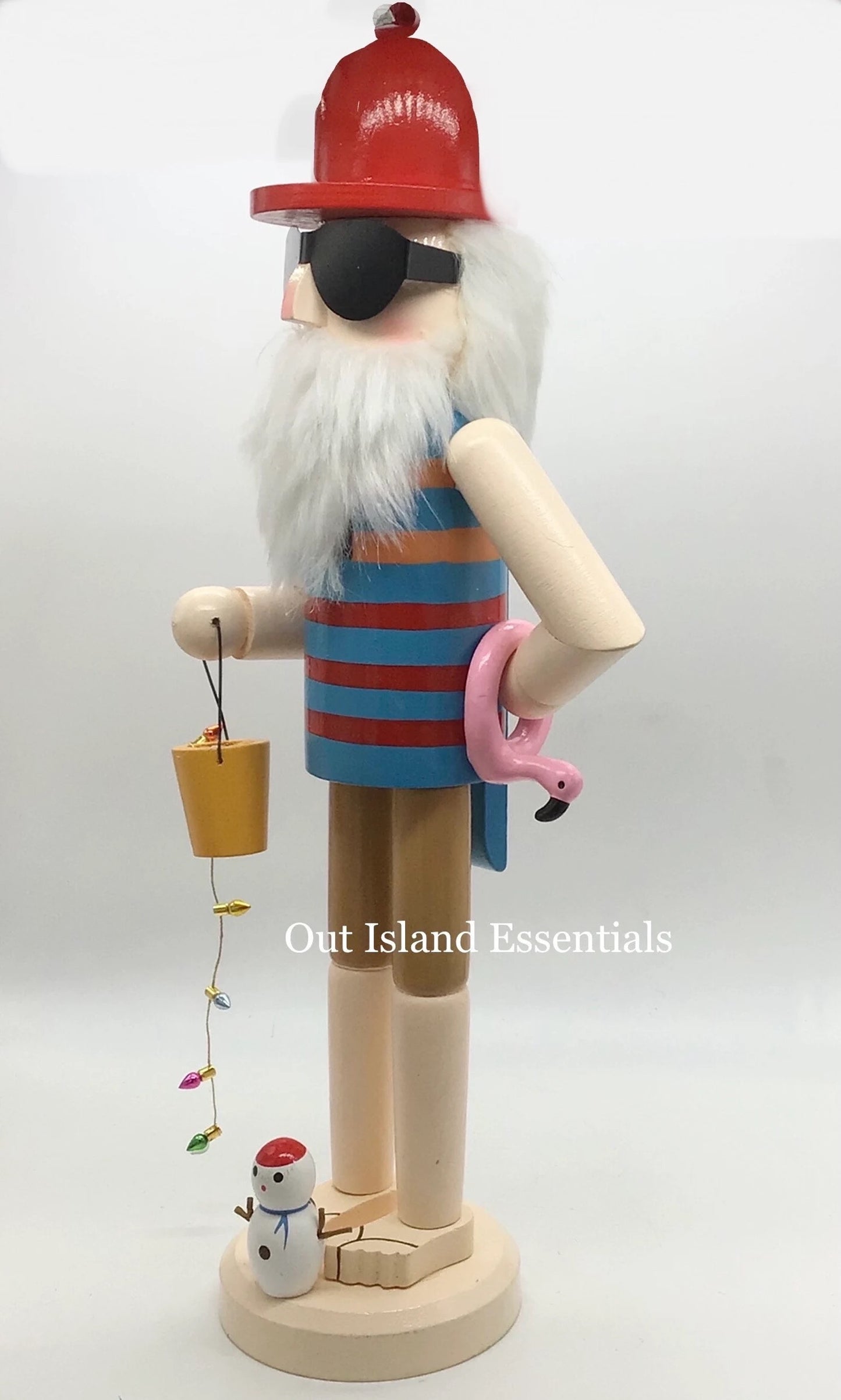 Coastal Nutcracker | Gone Beaching Nutcracker Christmas Statue | Coastal Christmas Nutcracker