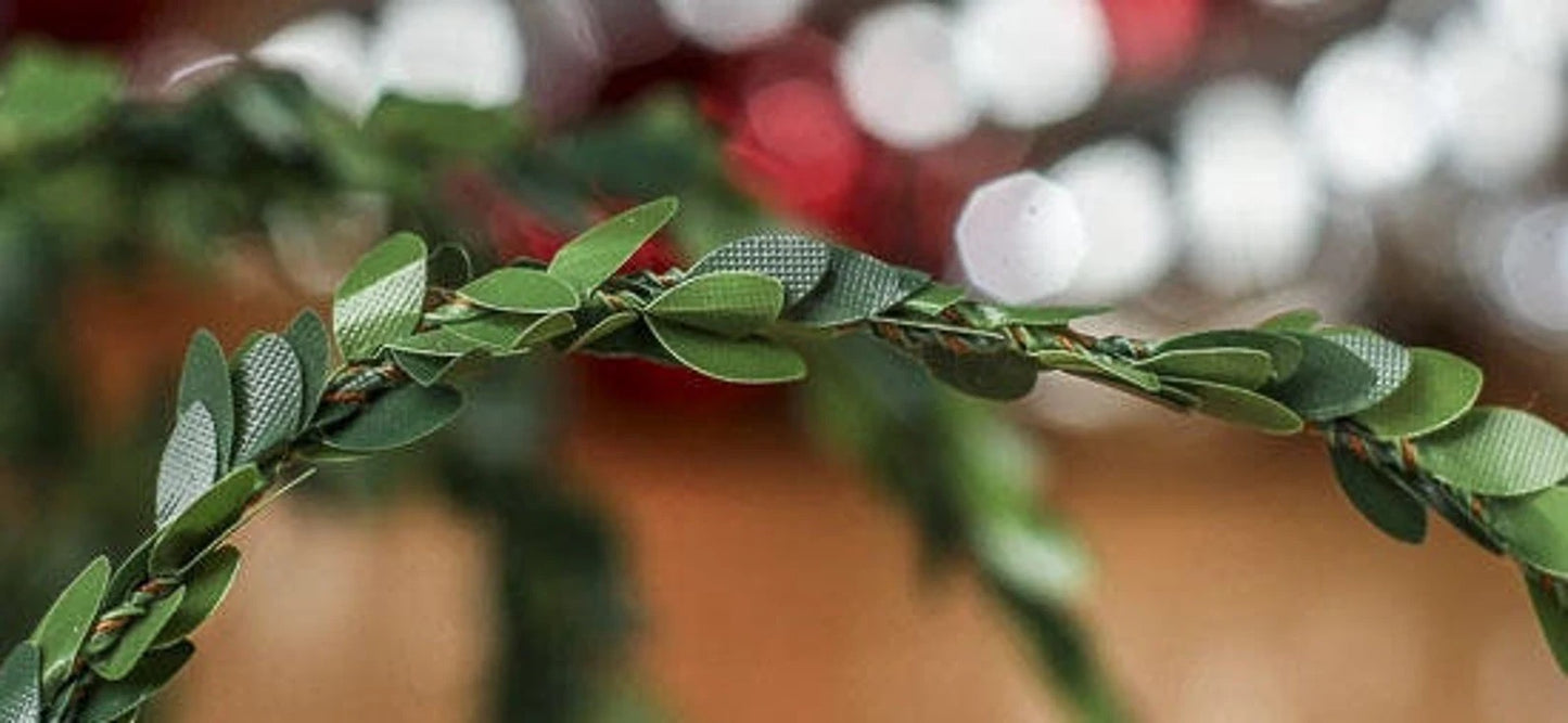 Dollhouse Miniature Baby Boxwood Garland | Select Your Length Garland | Wired Boxwood Garland