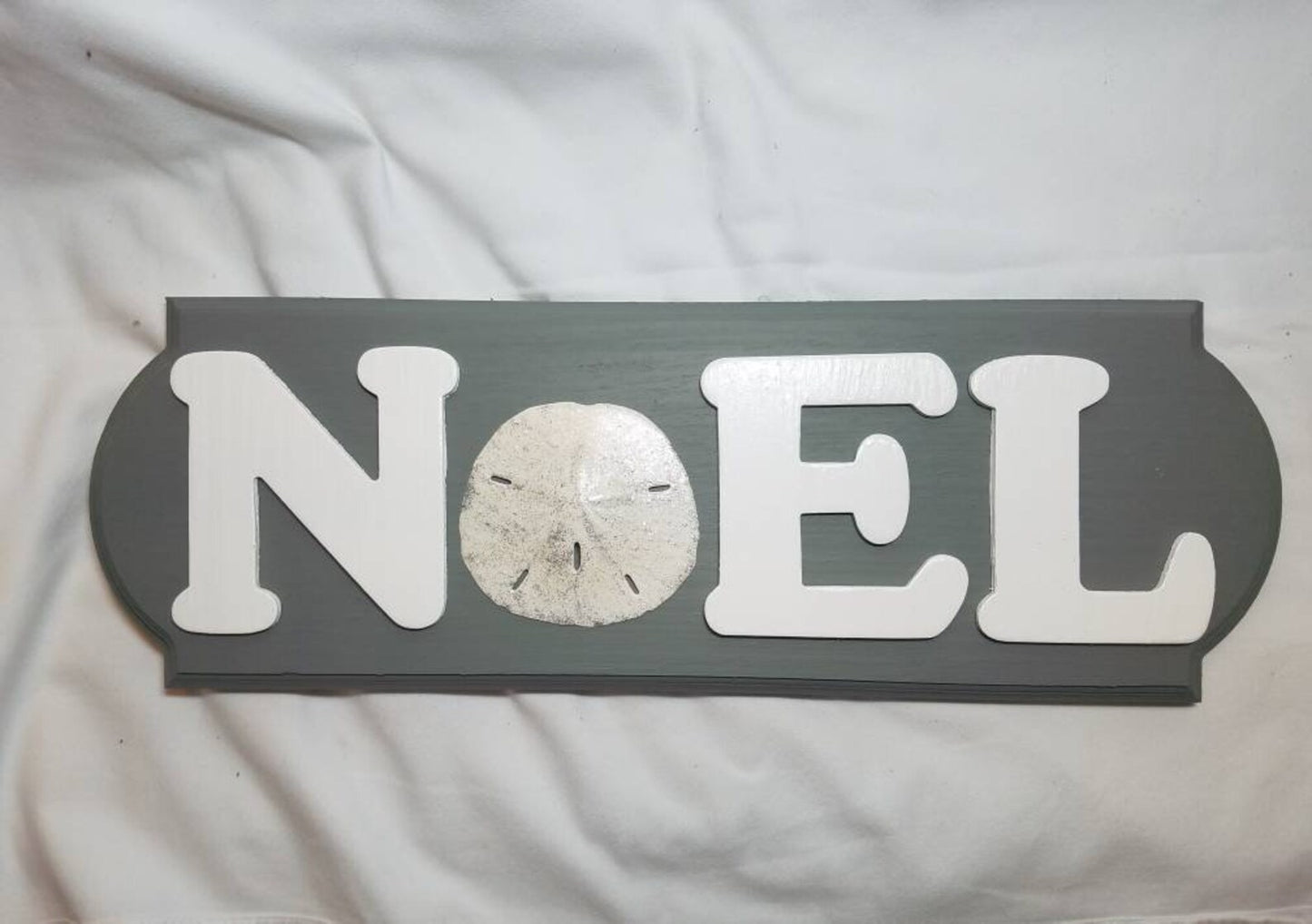 Noel Beach Sign I Coastal Christmas Shell Signs I Christmas Sand Dollars I Sand Dollar Christmas Decorations