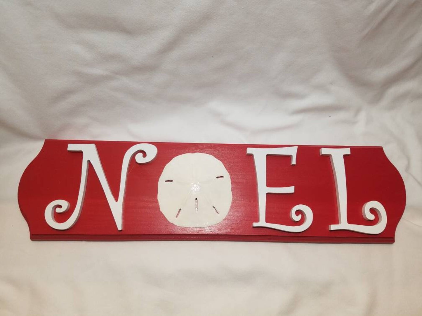 Noel Beach Sign I Coastal Christmas Shell Signs I Christmas Sand Dollars I Sand Dollar Christmas Decorations
