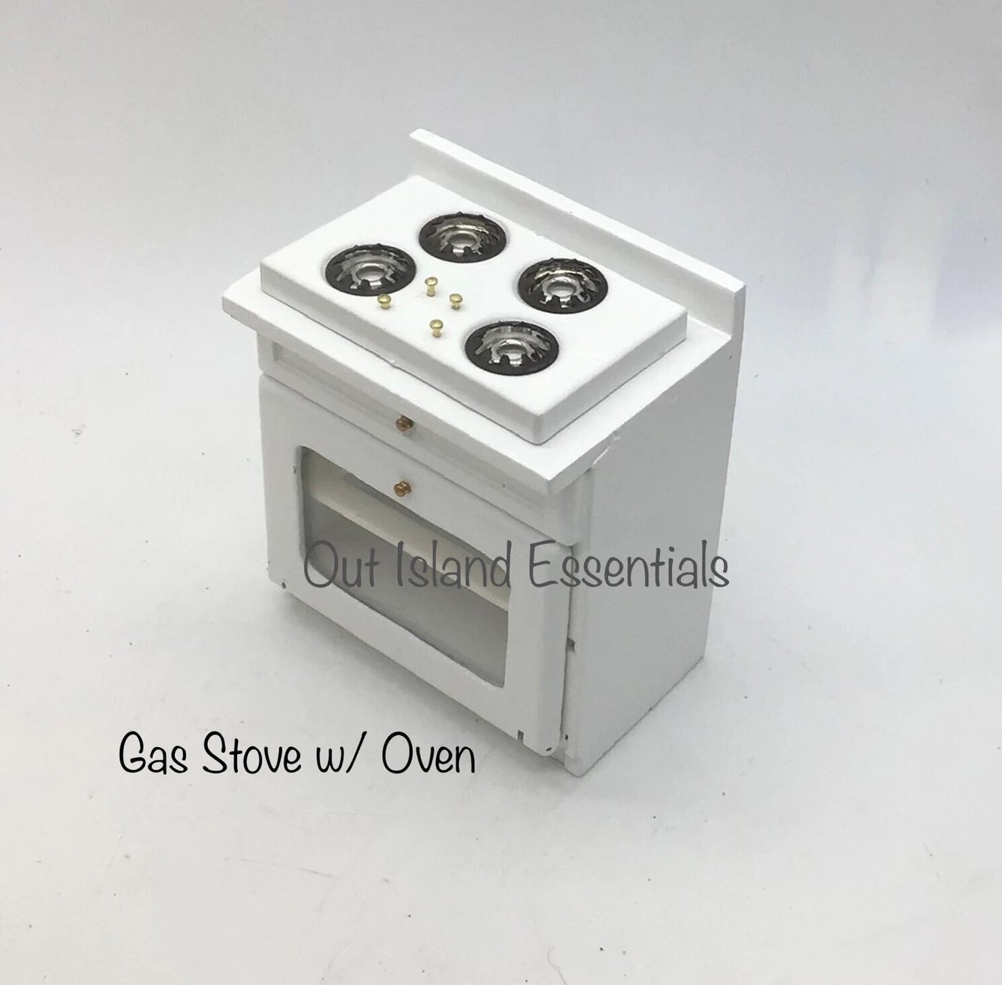 Miniature Complete Kitchen I Dollhouse Miniature White And Oak Kitchen I Complete Kitchen Essentials I Miniature 1:12 Scale Kitchen