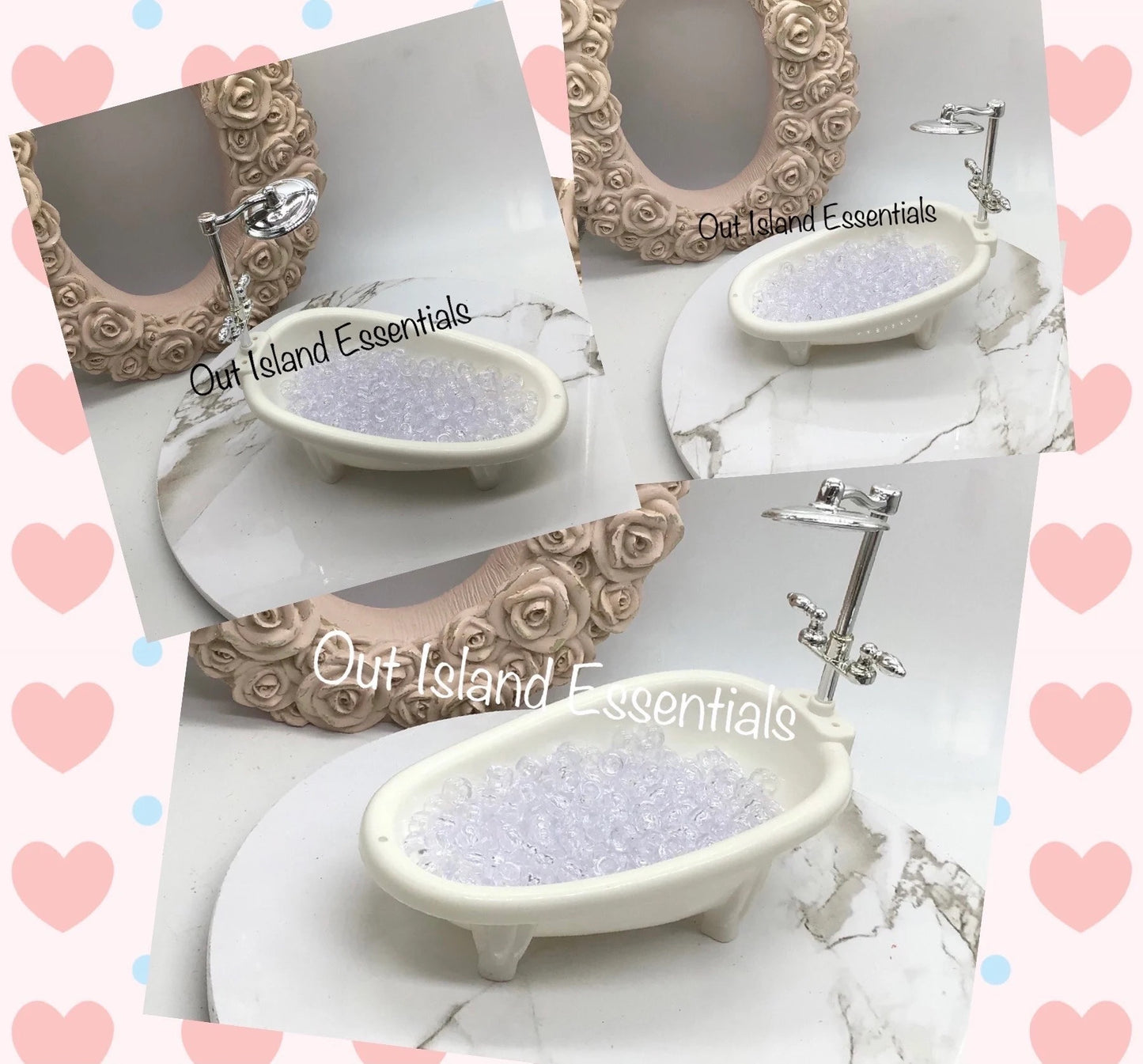 NEW Miniature Bathtub I Dollhouse Miniature Bathtub I Miniature White Bathtub