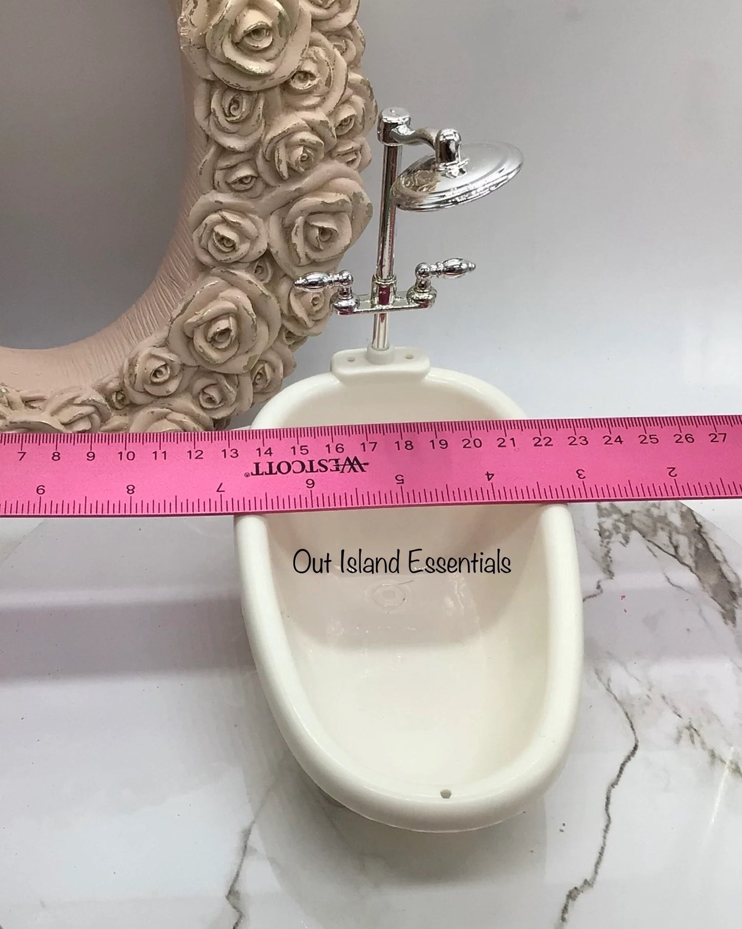 NEW Miniature Bathtub I Dollhouse Miniature Bathtub I Miniature White Bathtub