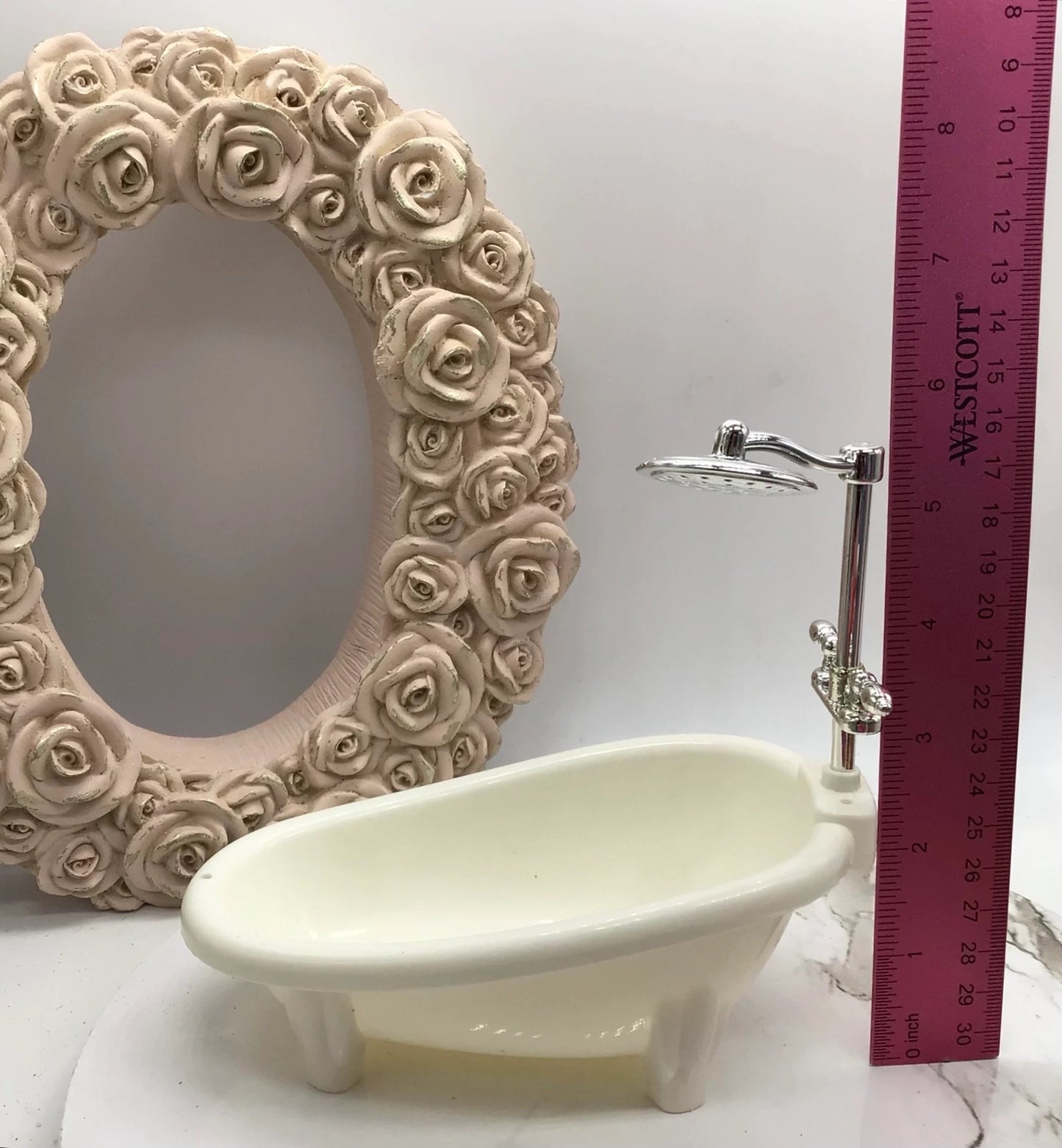 NEW Miniature Bathtub I Dollhouse Miniature Bathtub I Miniature White Bathtub
