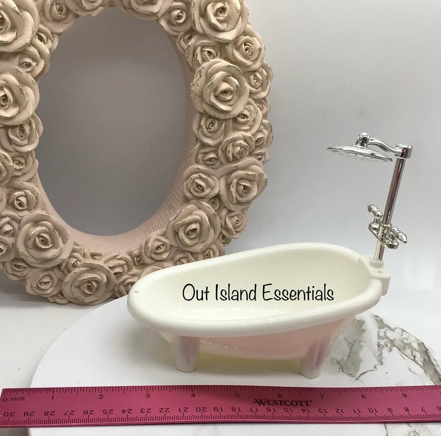 NEW Miniature Bathtub I Dollhouse Miniature Bathtub I Miniature White Bathtub