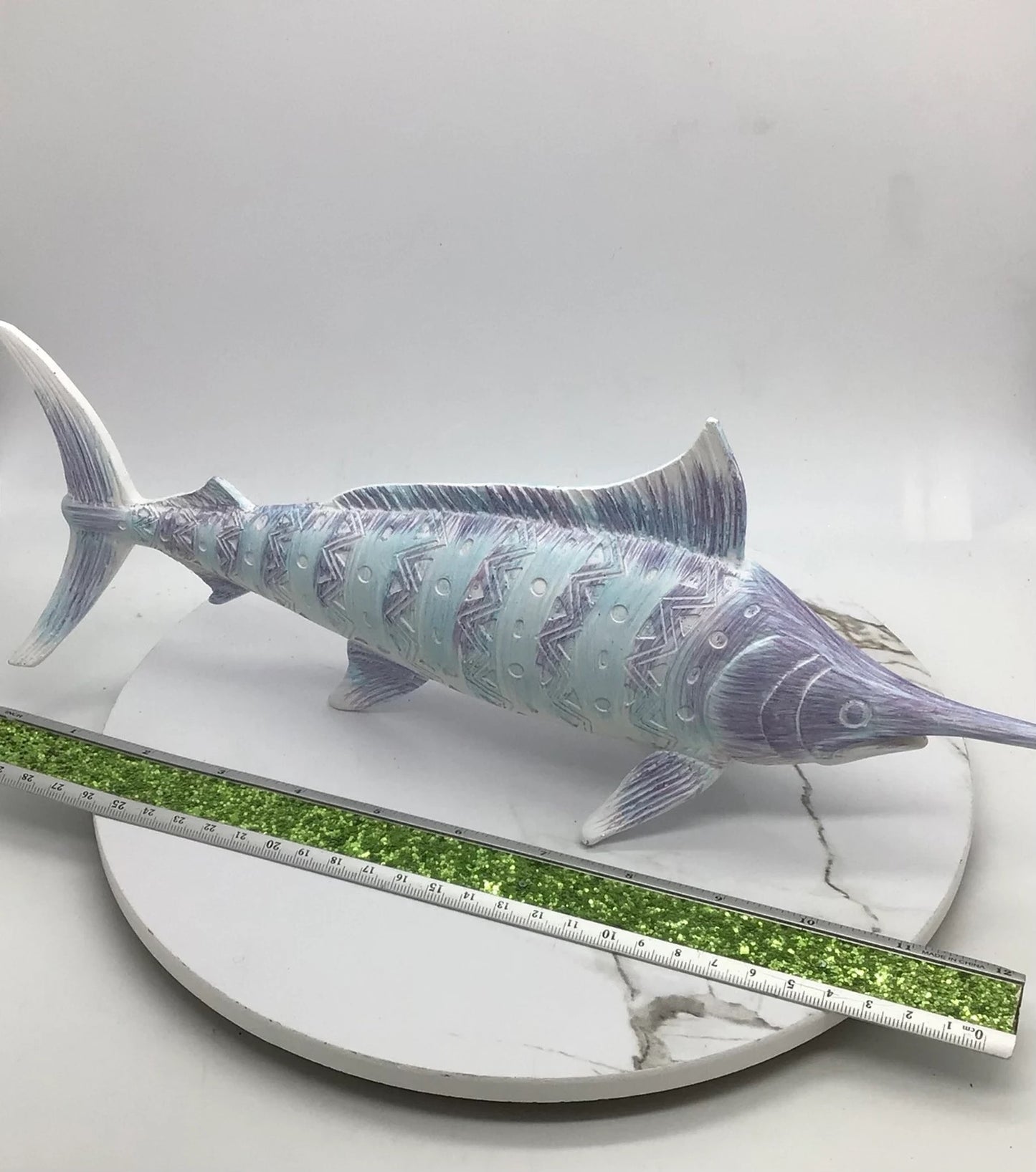 What A Fish | Swordfish Decoration | Relaxing Calming Swordfish | Coastal Decor | Stunning Fish Statue I Resin Carved Swordfish