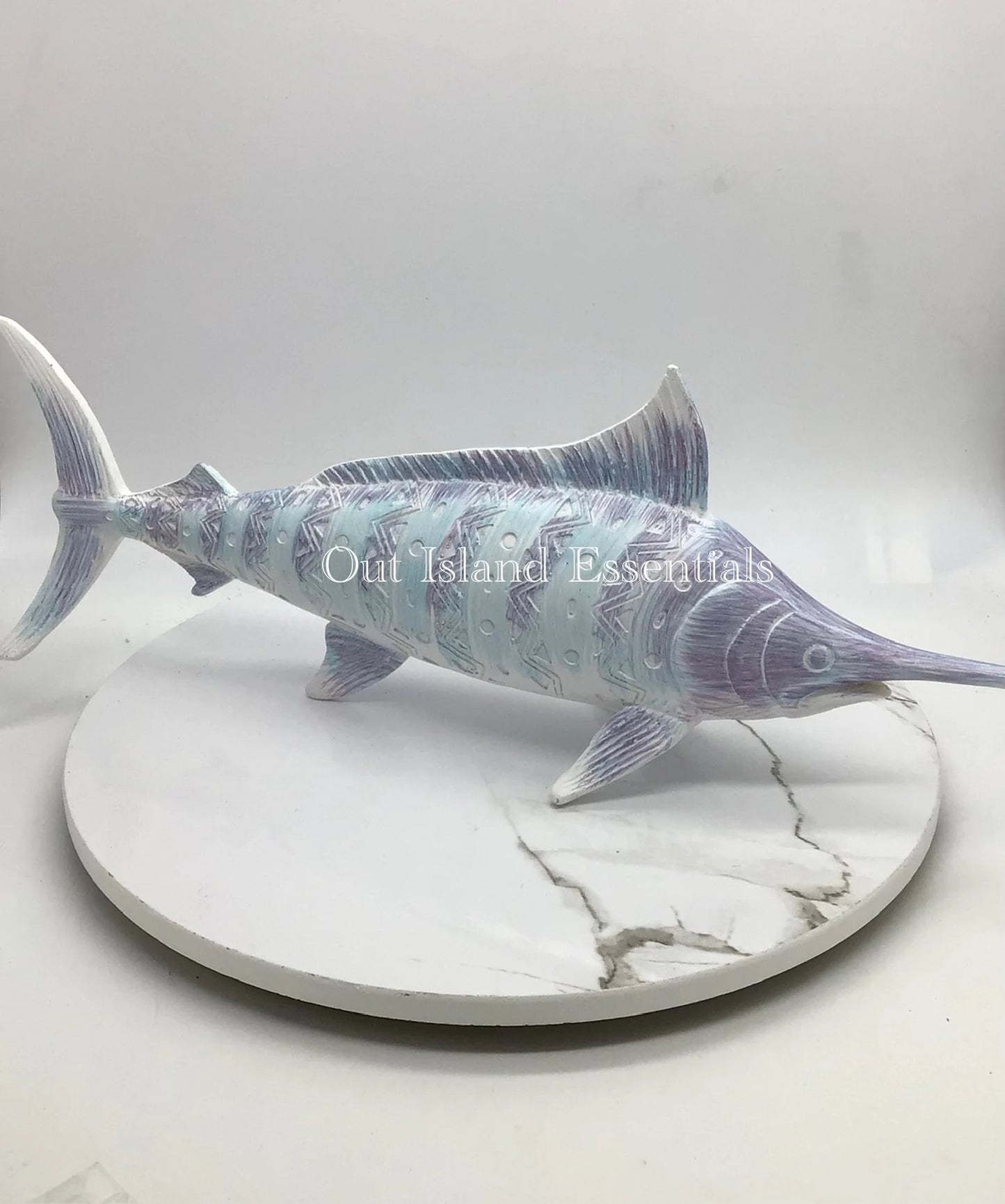 What A Fish | Swordfish Decoration | Relaxing Calming Swordfish | Coastal Decor | Stunning Fish Statue I Resin Carved Swordfish