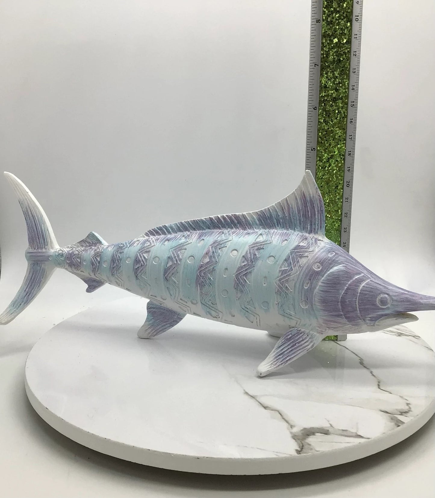 What A Fish | Swordfish Decoration | Relaxing Calming Swordfish | Coastal Decor | Stunning Fish Statue I Resin Carved Swordfish