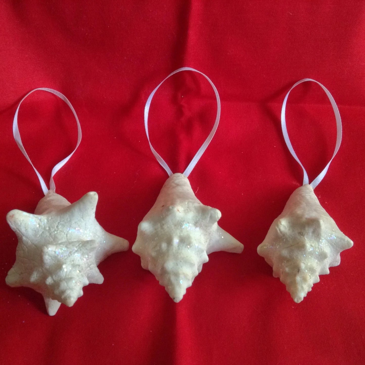 Conch Shell Ornament, Conch Shell, Glitter Conch Shell, Coastal Decor, Seashell Christmas Ornament
