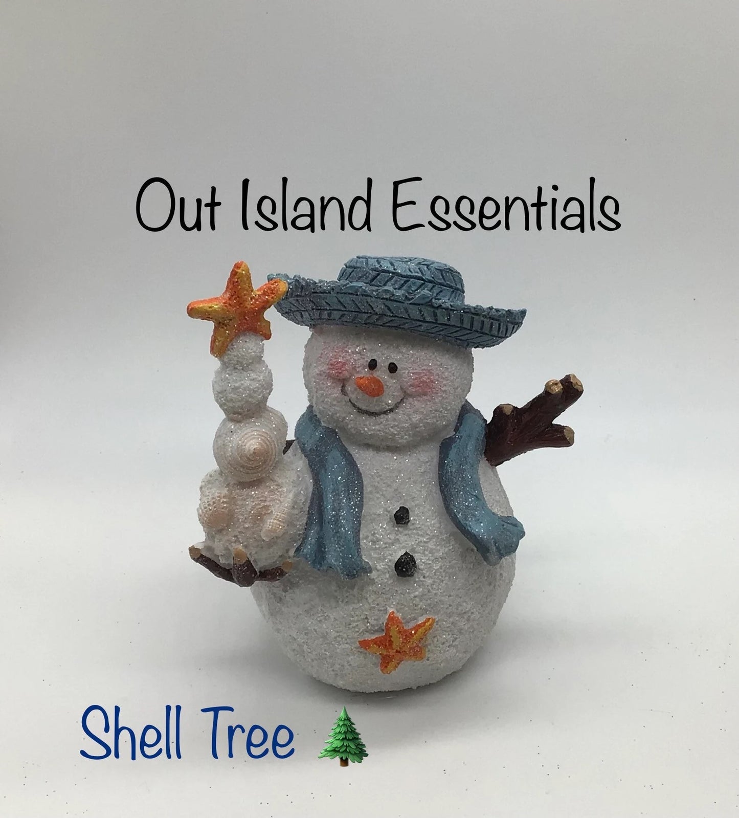 Three Amigos Snowman Christmas Statues I Snowman Decor I Take Me To The Beach Coastal Christmas