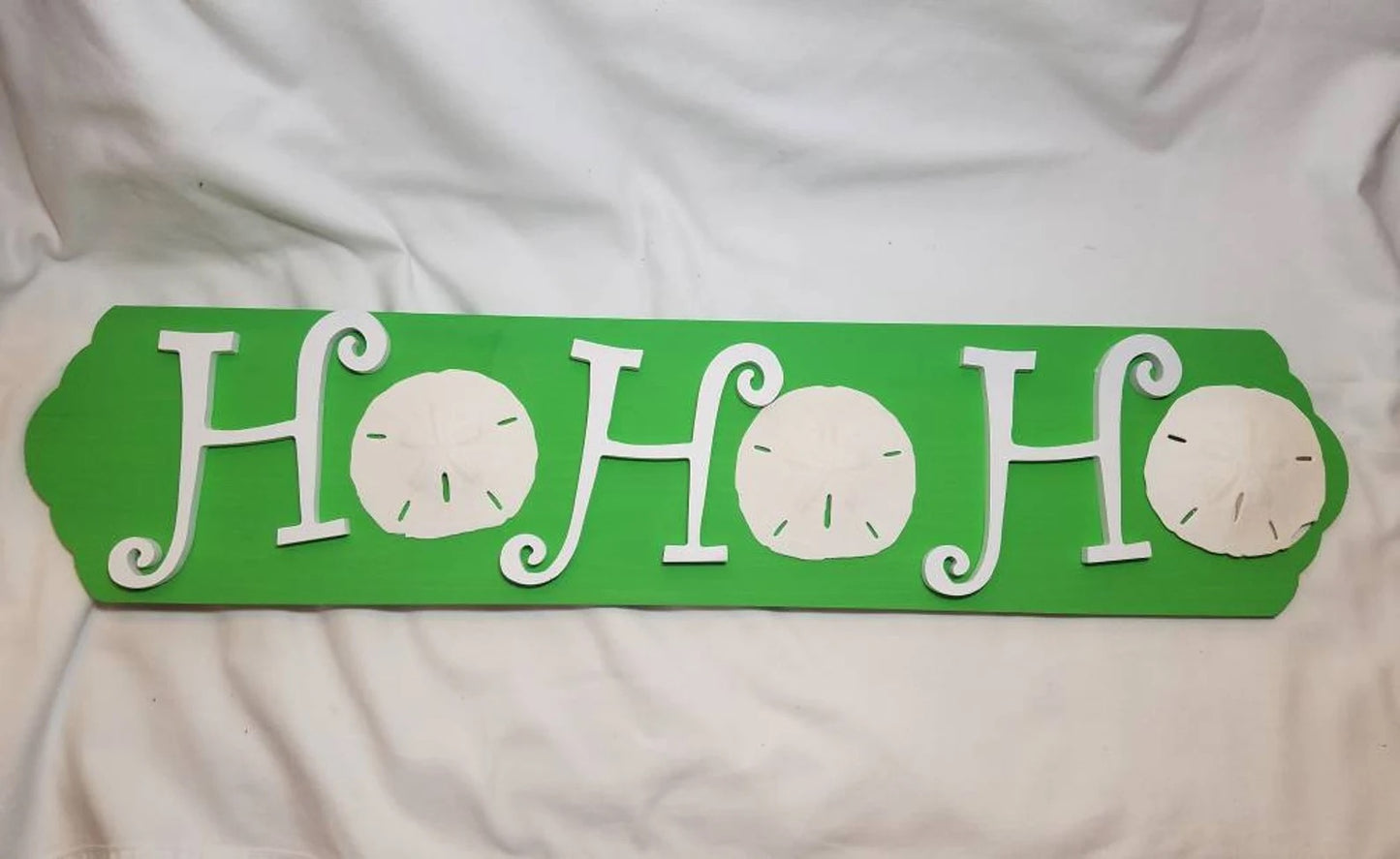 Ho Ho Ho Coastal Christmas Sign Coastal Christmas Sign, Christmas Sand Dollars